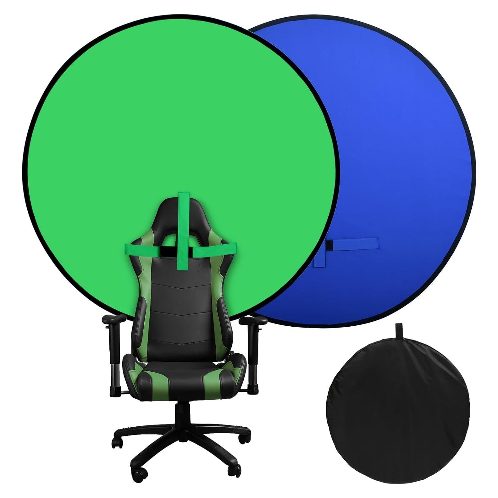 Silla portátil con fondo verde RGTBANWPN 145 cm plegable