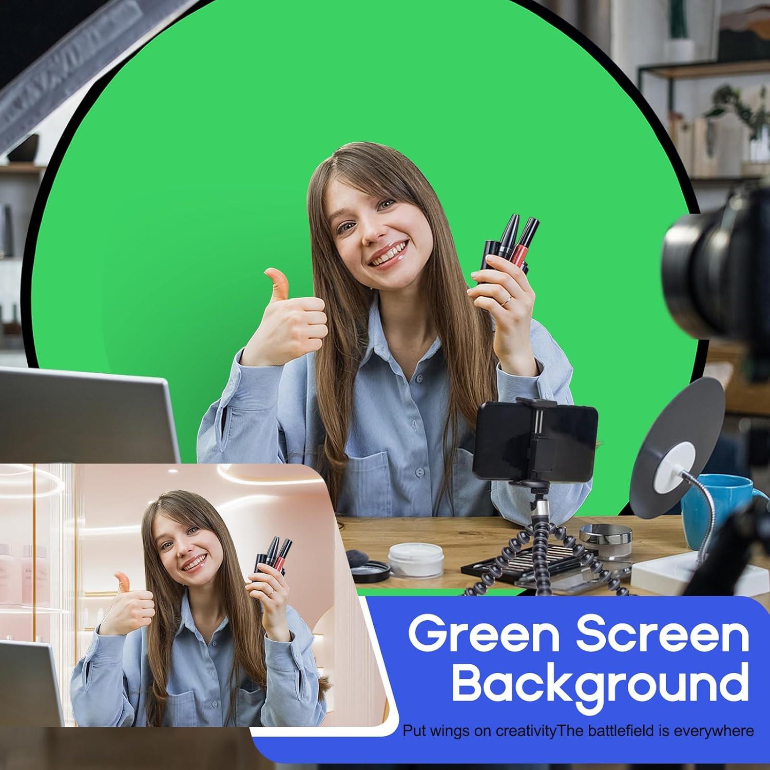 Silla portátil con fondo verde RGTBANWPN 145 cm plegable