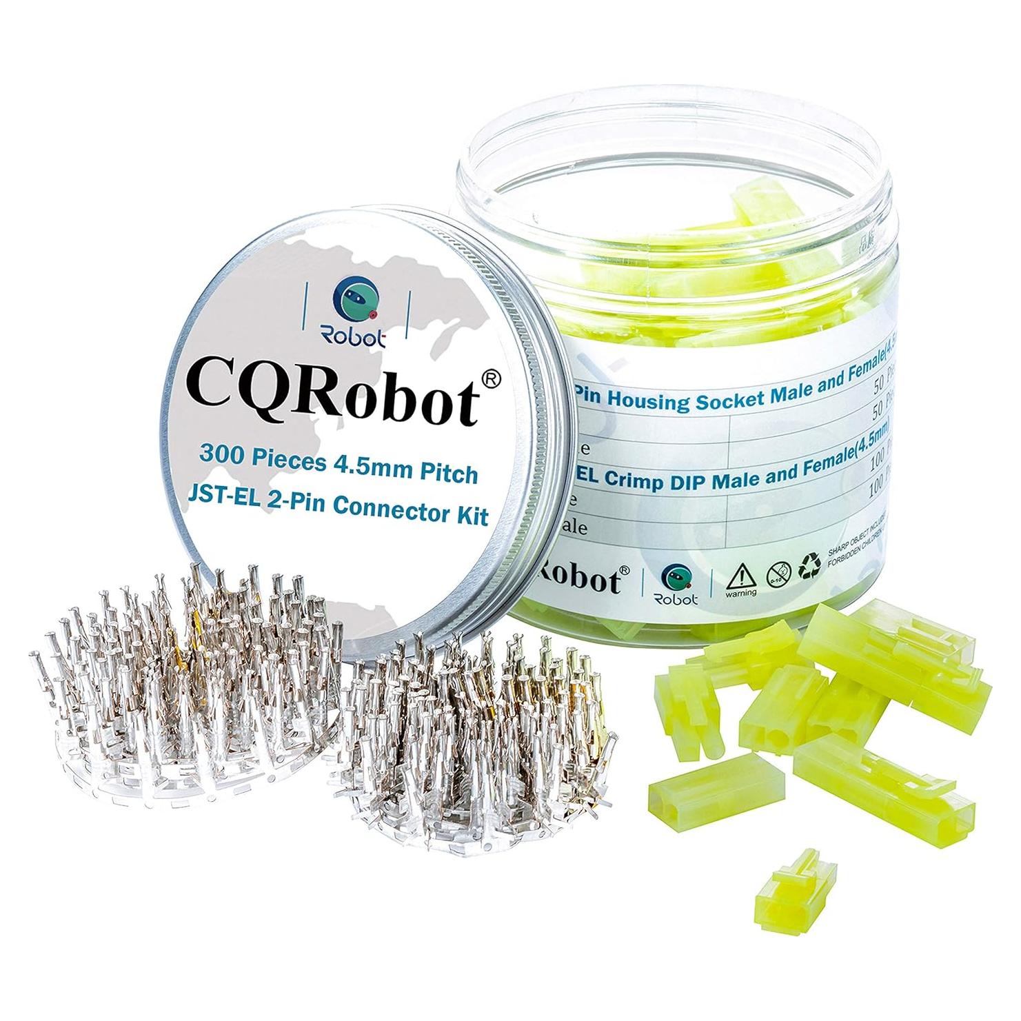 Conector JST EL 4.5 mm 2 Pines CQRobot 50 Juegos 300 Piezas