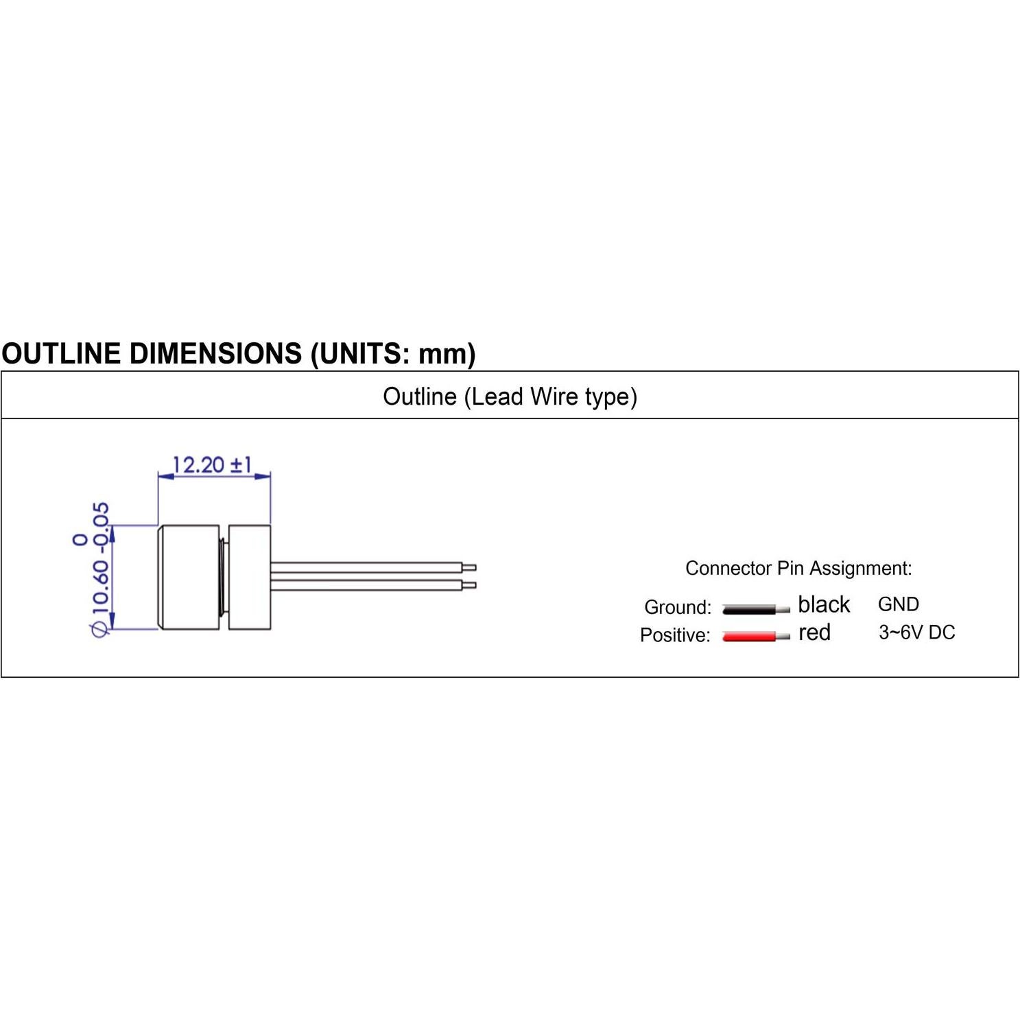 Módulo láser rojo VLM-635-63 Quarton, 0.04mm, Clase 2