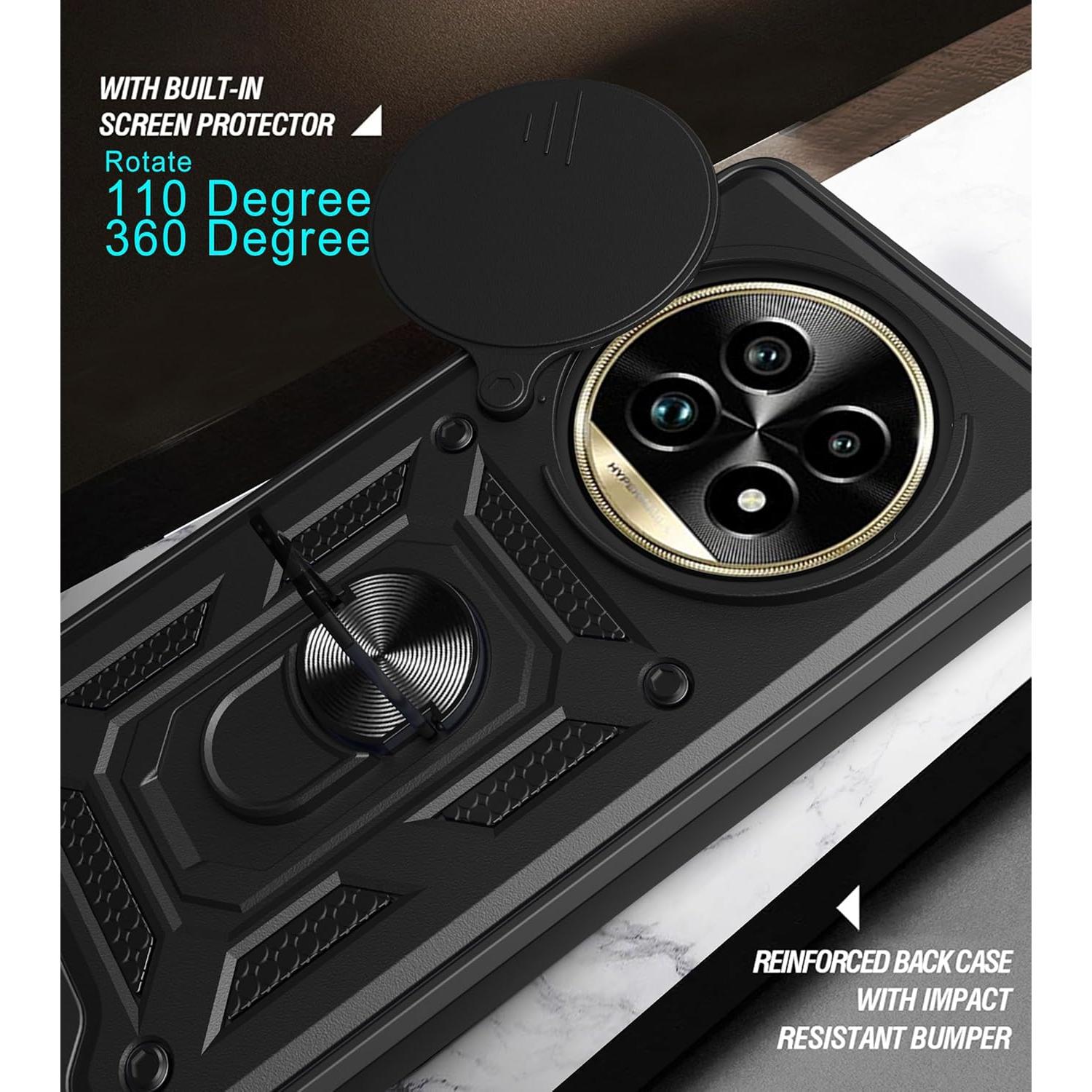 Funda Protectora Kukoufey para Realme P2 Pro 5G - Negro