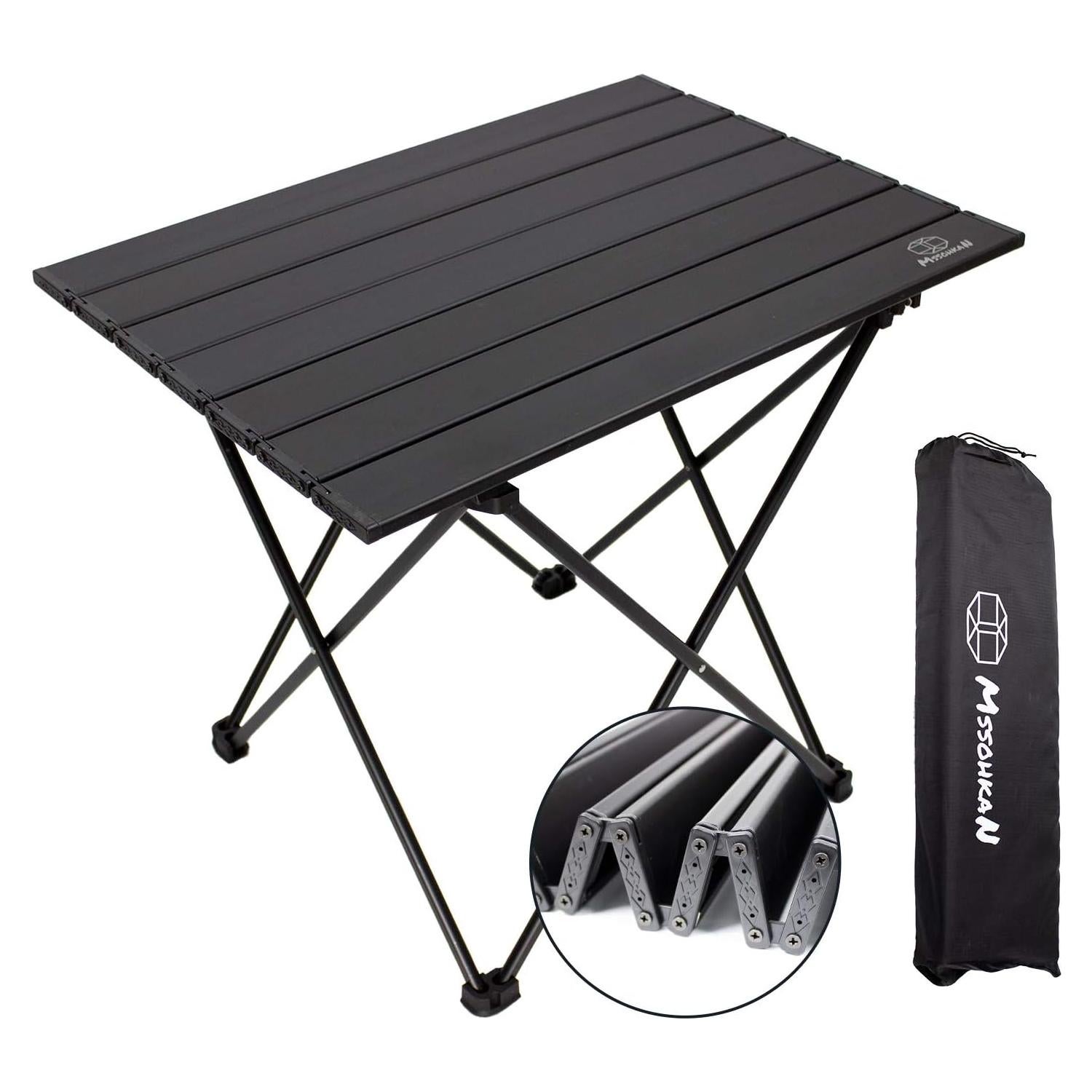 Mesa de Camping Plegable MSSOHKAN Aluminio 40x30x28 cm