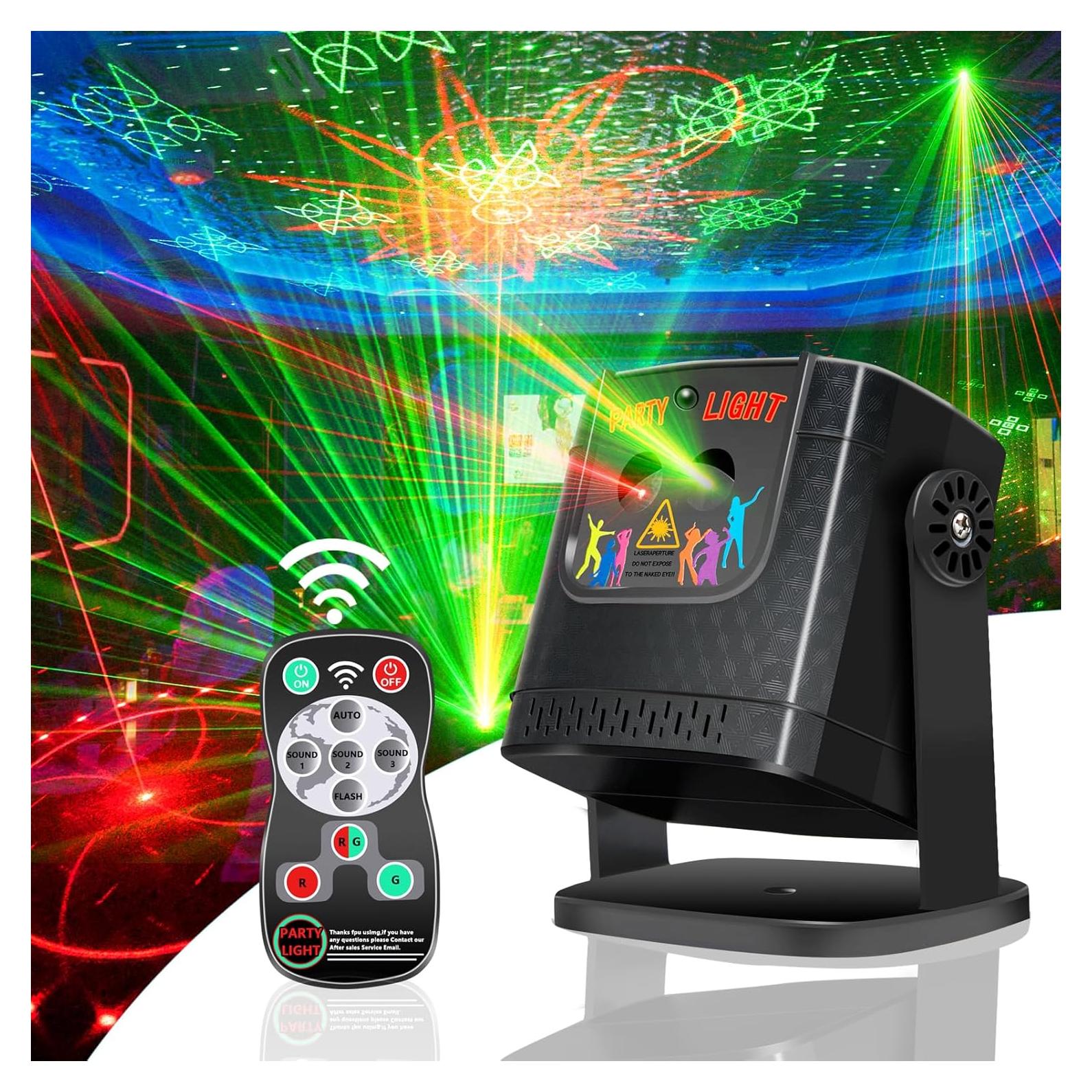 Luz de Fiesta Portátil DJ R10A-1 con Efecto Estroboscópico