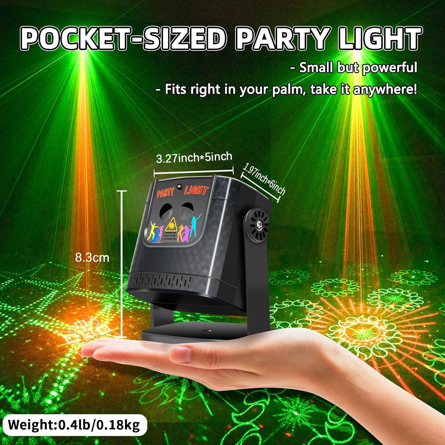 Luz de Fiesta Portátil DJ R10A-1 con Efecto Estroboscópico