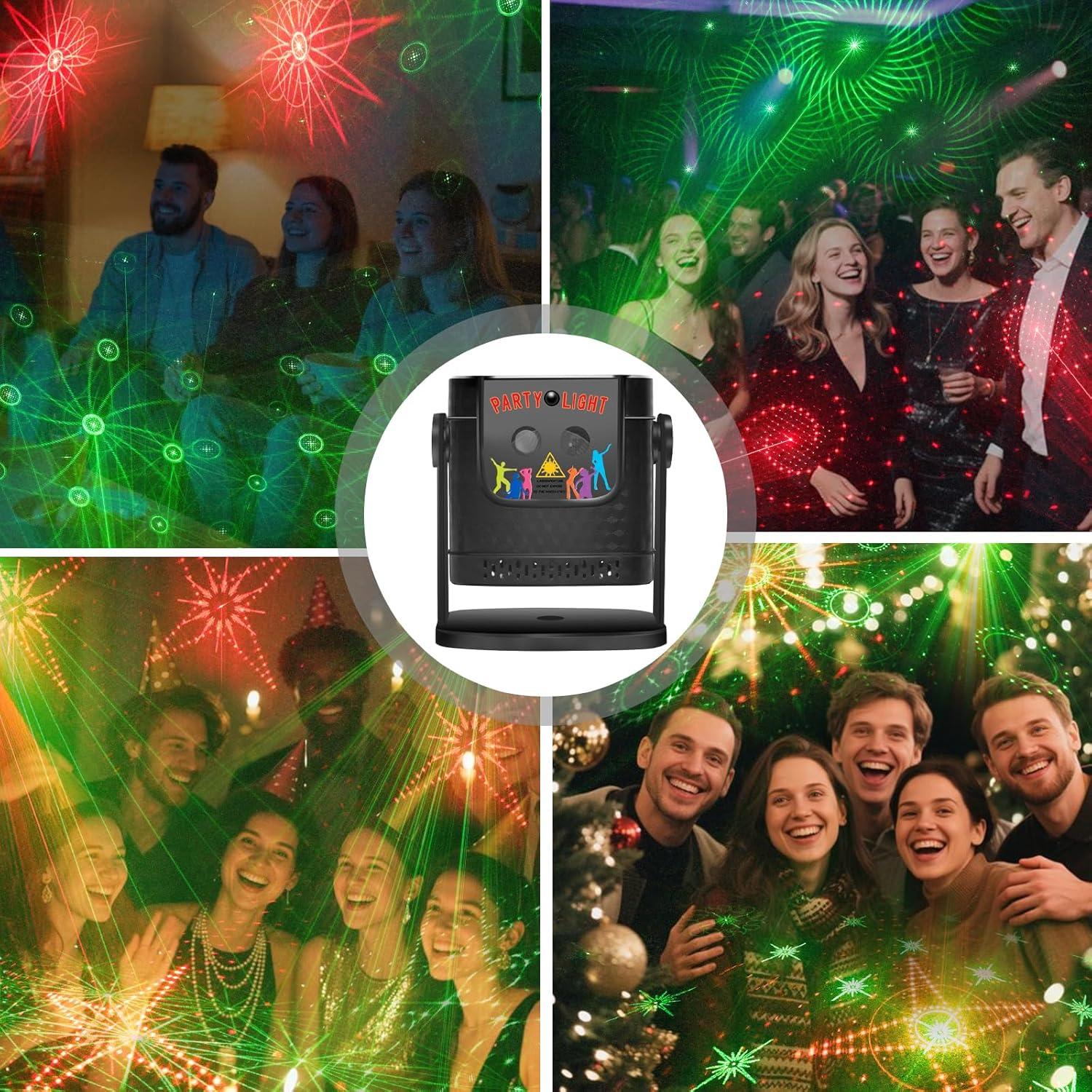 Luz de Fiesta Portátil DJ R10A-1 con Efecto Estroboscópico