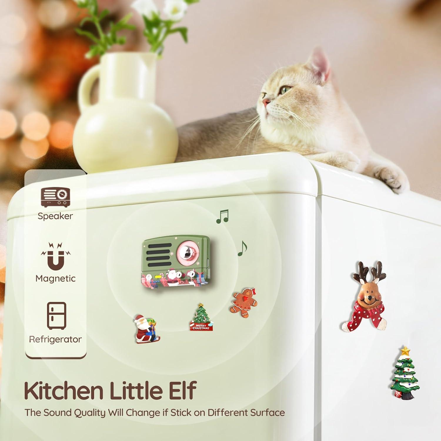 Altavoz Bluetooth Muzen MW-Q1I Retro Verde Navidad Mini