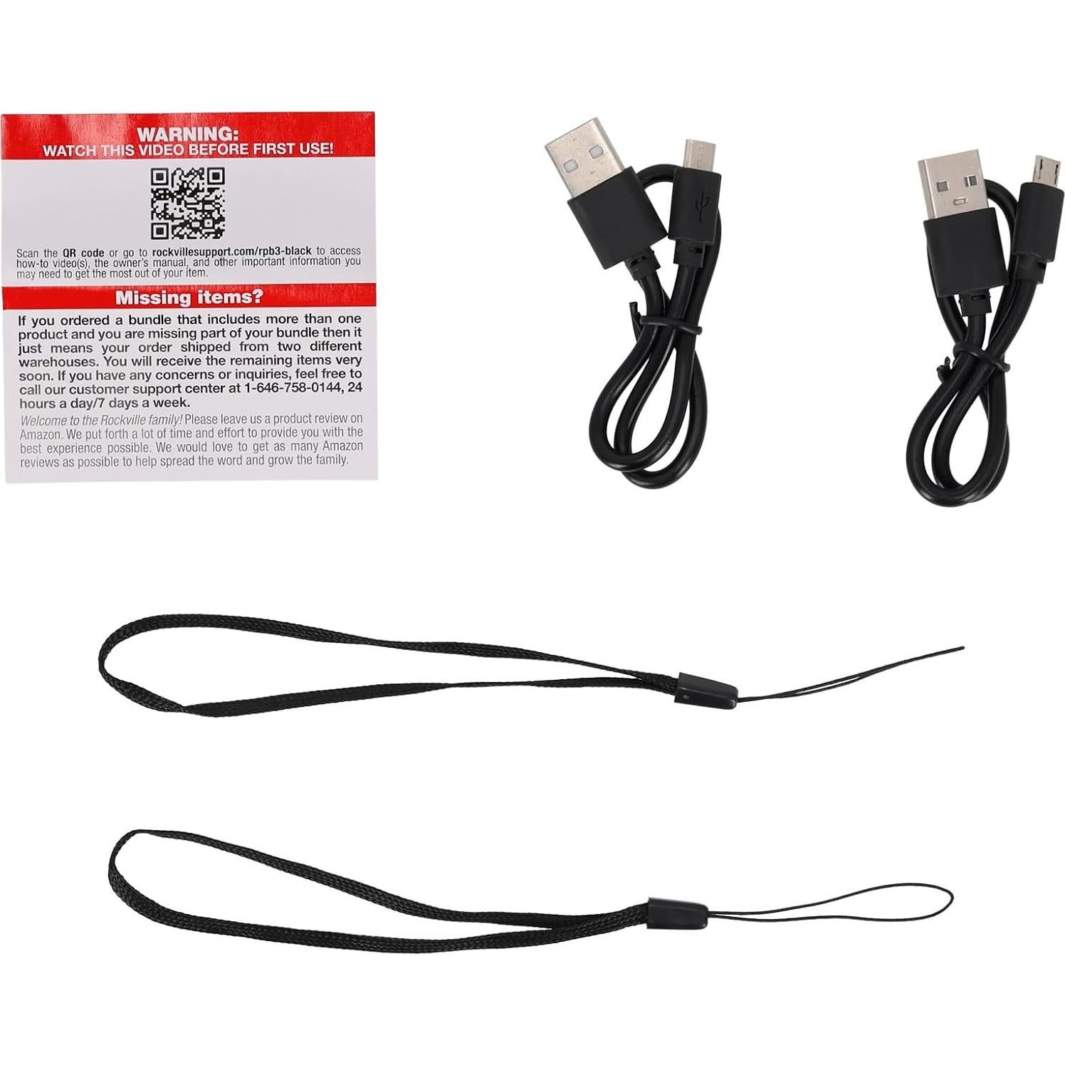 Altavoces Bluetooth Portátiles Rockville RPB3-Negro 5W TWS