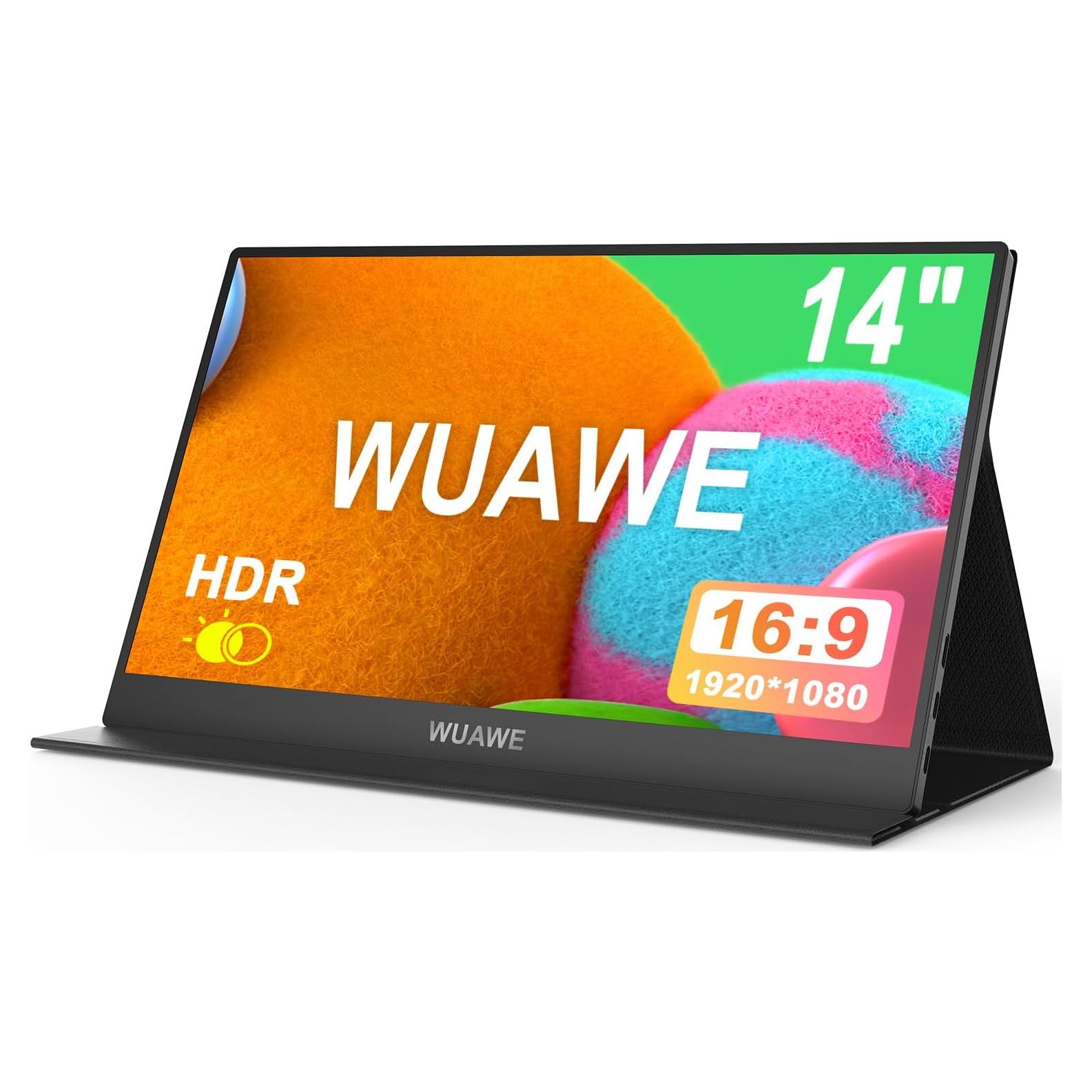 Monitor Portátil WUAWE 14" 1080P USB-C HDMI para Laptop