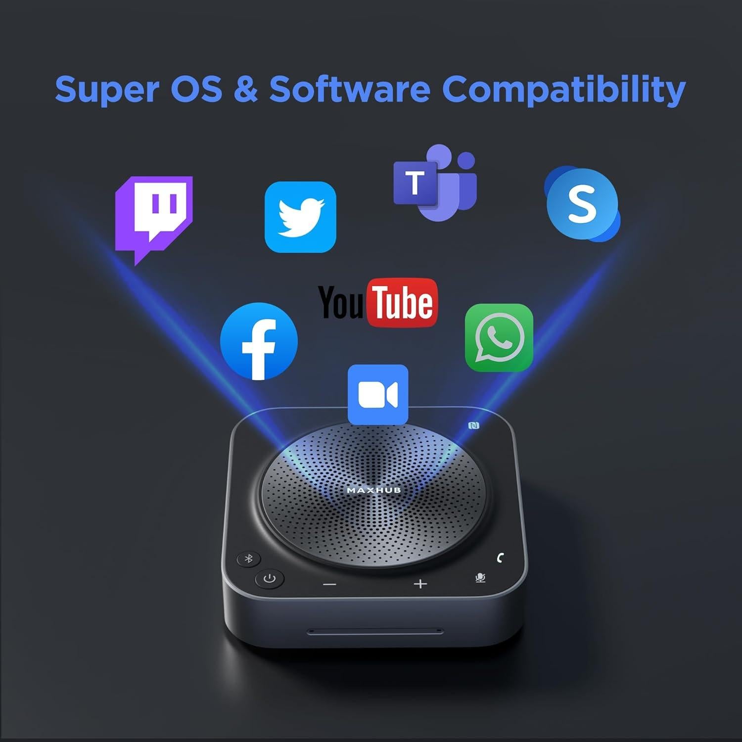 Micrófono Inalámbrico Bluetooth MAXHUB BM35 360° 6m