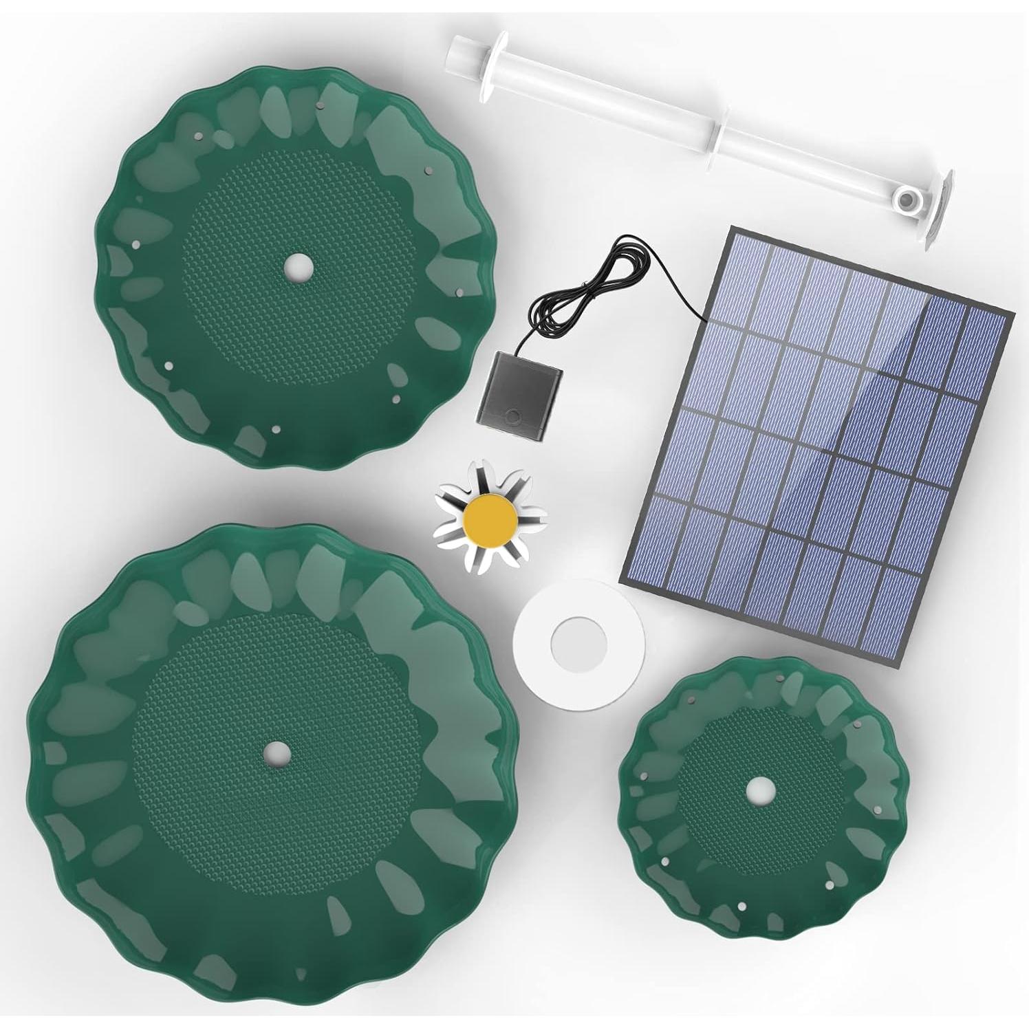 Bomba de Fuente Solar AISITIN 3.5W para Baño de Aves