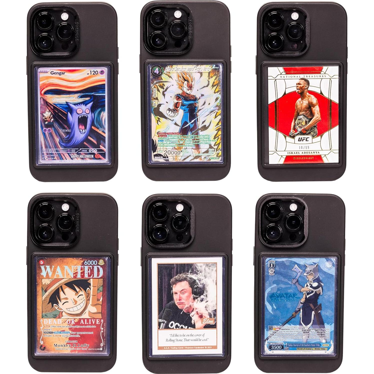 Funda TopDeck para iPhone 14 Negra con Soporte para Cartas