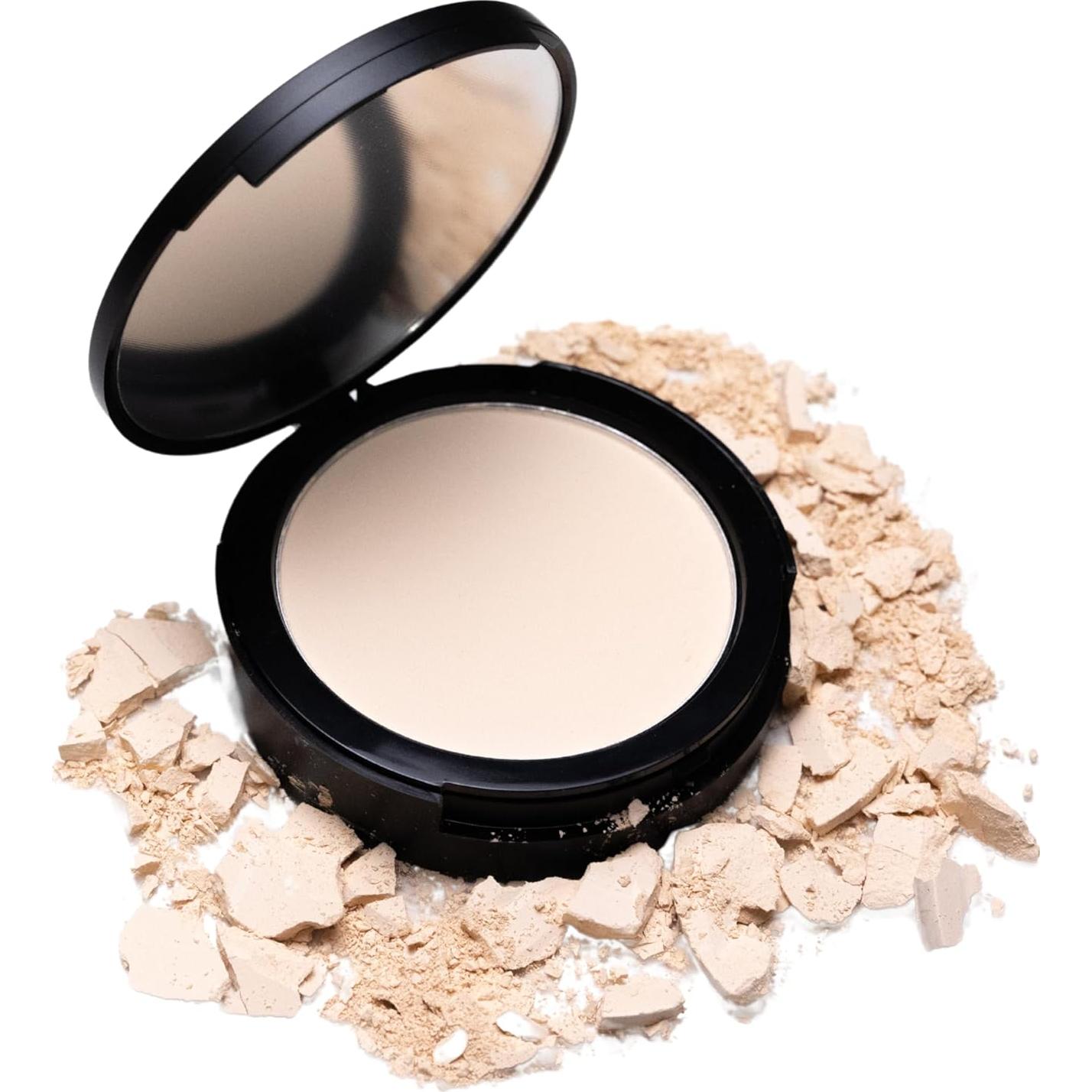 Polvo Mate Compacto Koschiq K-20 - 2-en-1 Control Aceite 24hrs