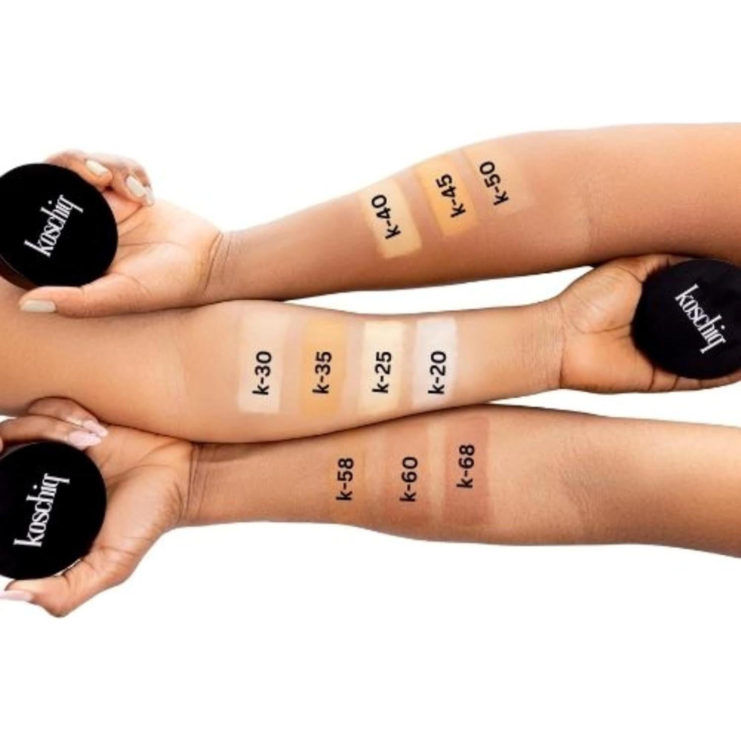 Polvo Mate Compacto Koschiq K-20 - 2-en-1 Control Aceite 24hrs