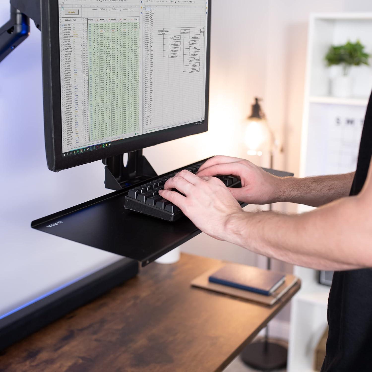 Bandeja para Teclado VIVO MOUNT-KB03 Soporte VESA 64.8x21.1cm