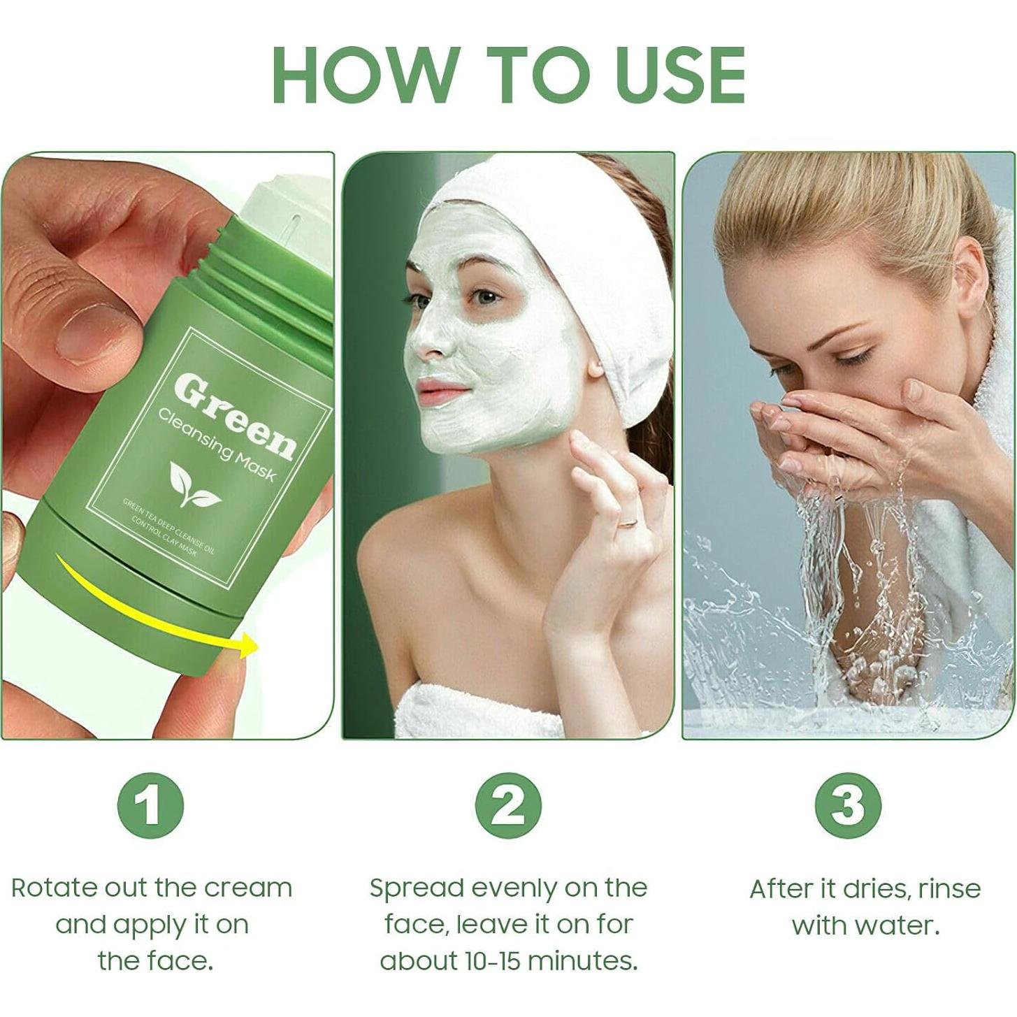 Mascarilla Facial Purificante Té Verde PAINISTIC 2 PCS