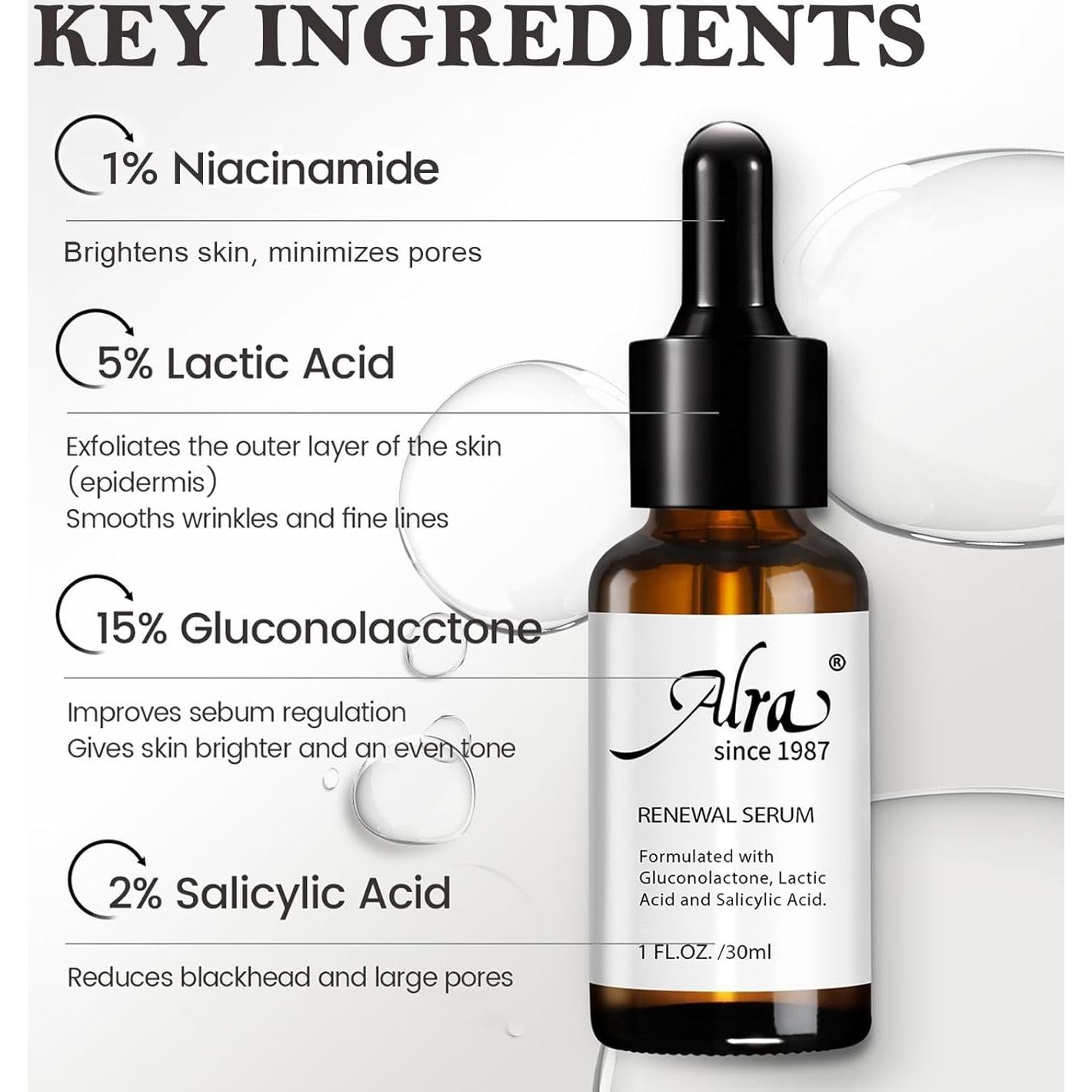 Suero Exfoliante Antienvejecimiento Alra 14.79 ml - Piel Radiante