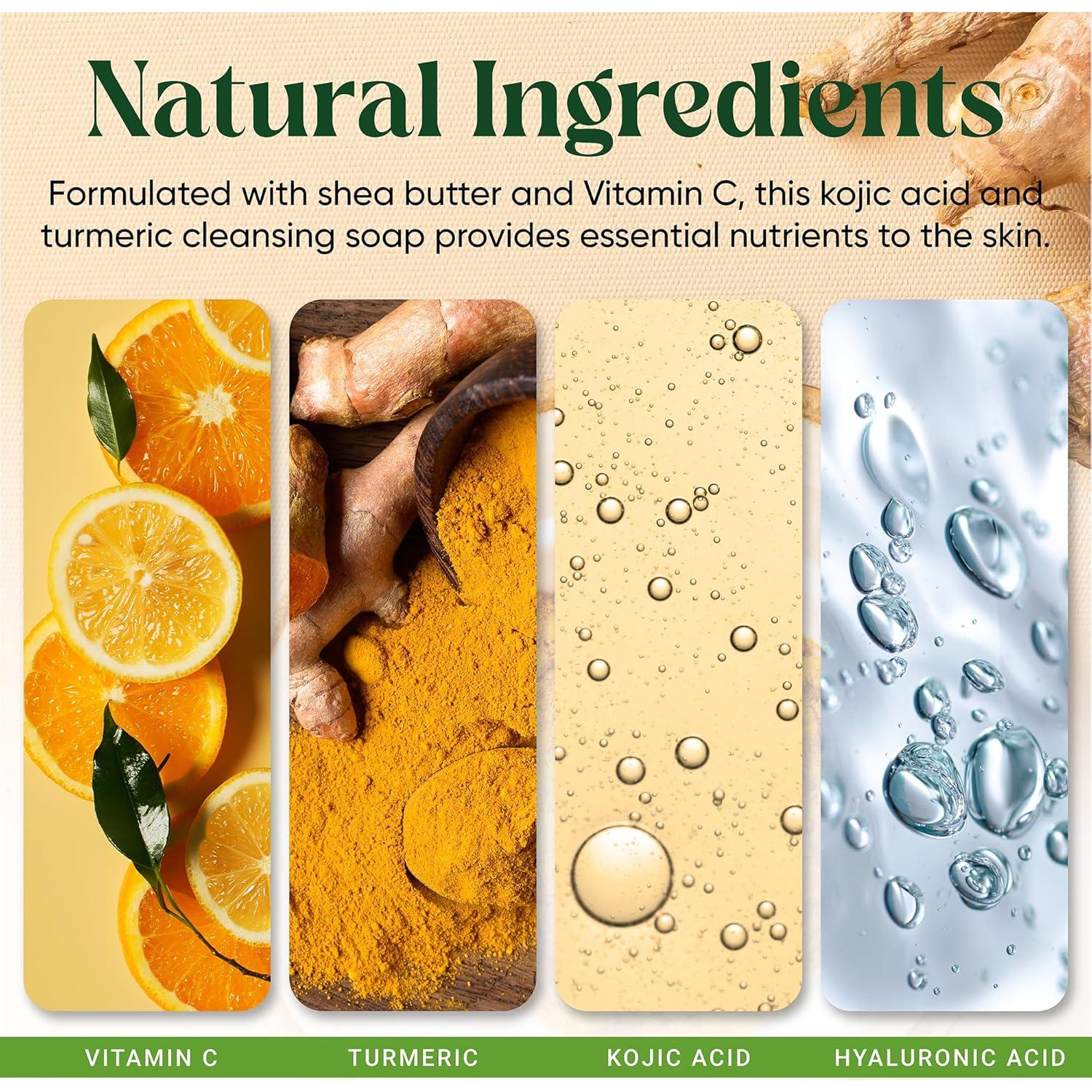 Jabón Ácido Kójico con Cúrcuma AMVital - 2 Barras 99g