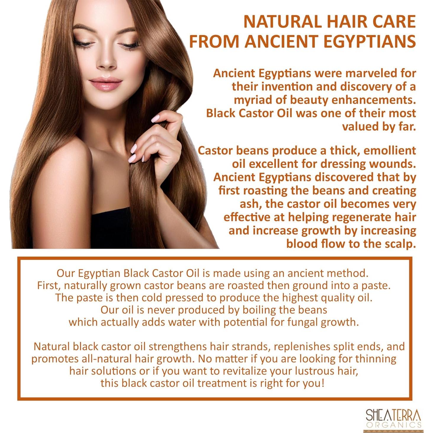 Aceite de Ricino Negro Egipcio Extra Virgen Shea Terra 226.8 g