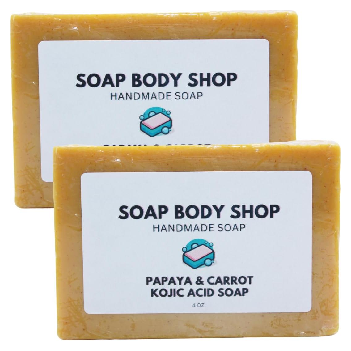 Jabón Kojic de Papaya y Zanahoria 100g - Aclara y Hidrata