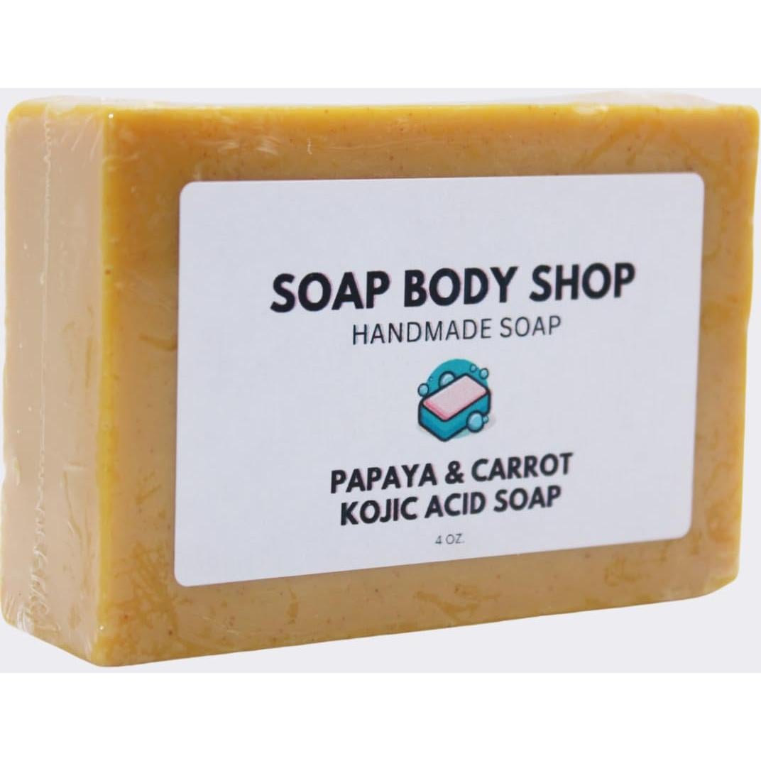 Jabón Kojic de Papaya y Zanahoria 100g - Aclara y Hidrata