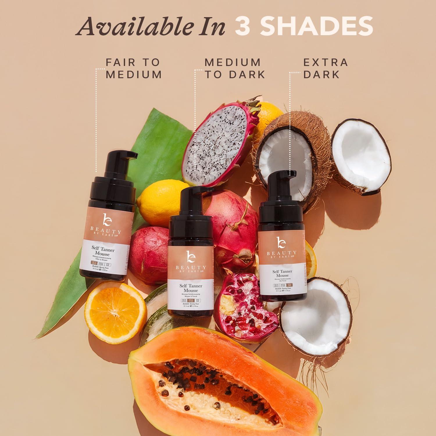 Mousse Autobronceador Beauty by Earth 97.2 ml Extra Oscuro
