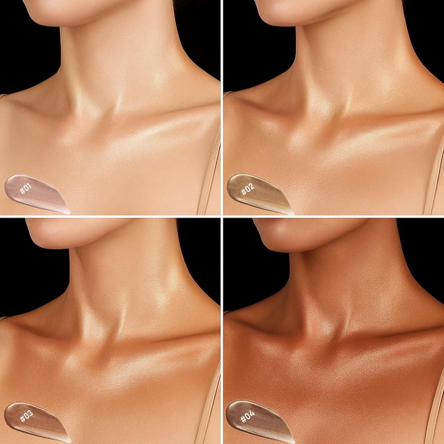 Aceite Brillante Corporal Goerti 50ml - Iluminador Champán