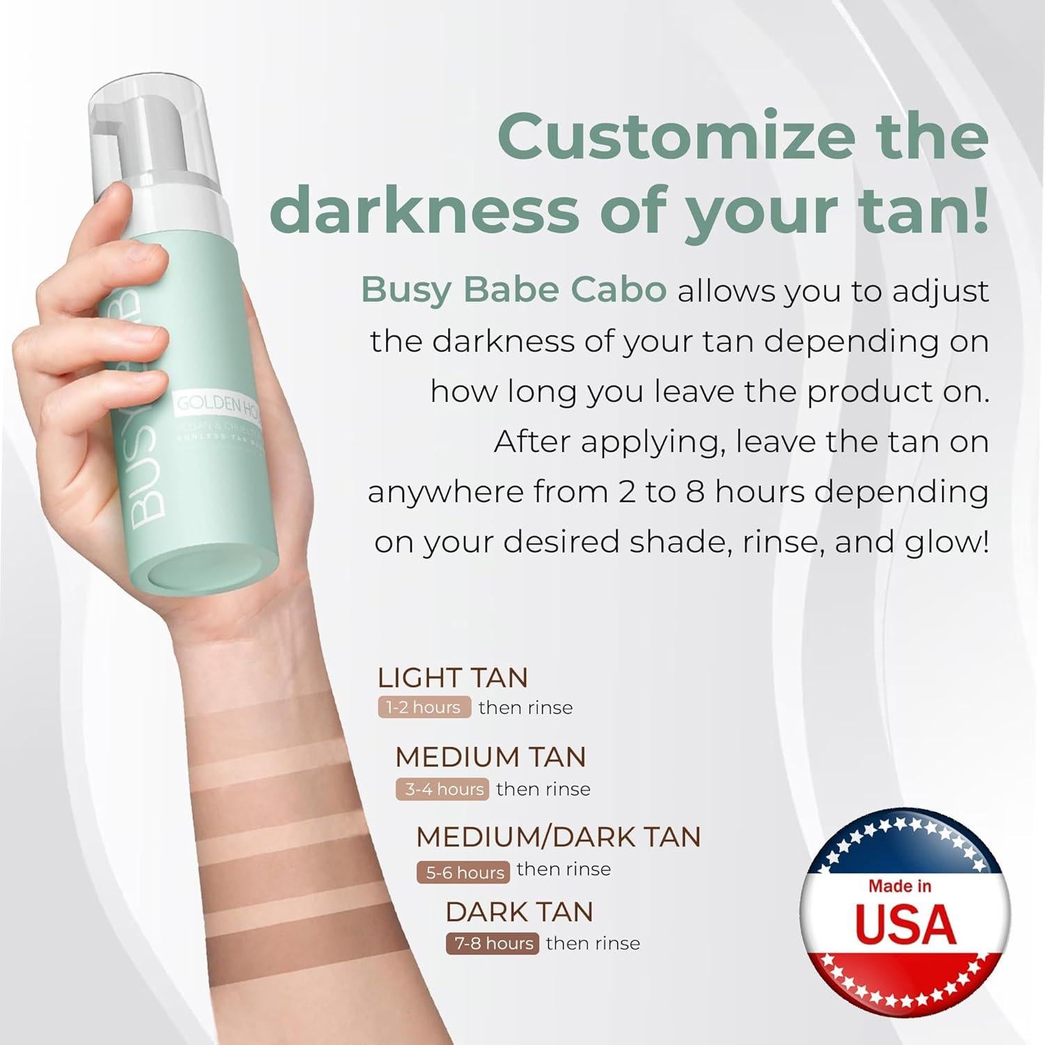 Mousse Autobronceador Busy Babe 200ml - Bronceado Natural Sin Sol