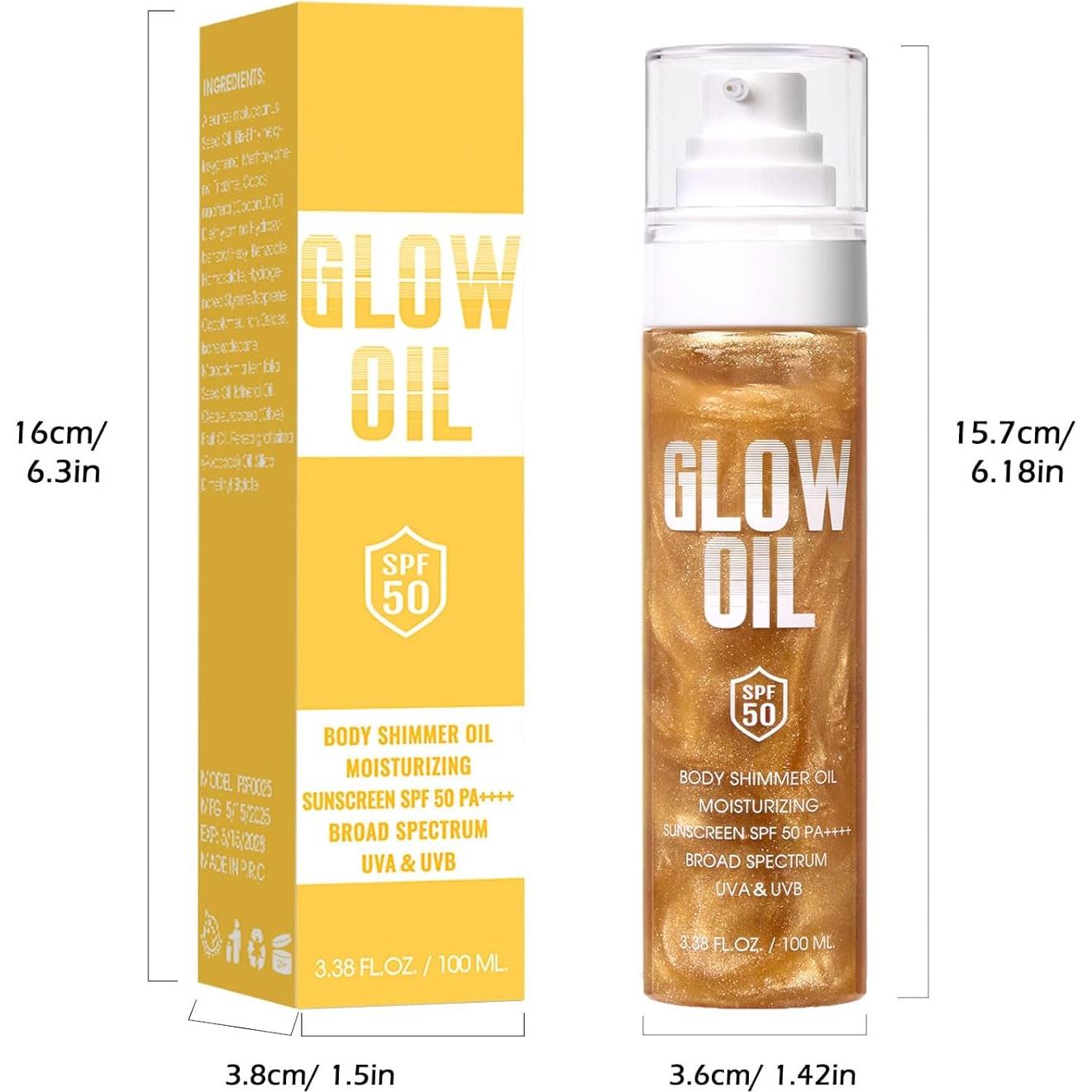 Aceite Brillante Corporal FIVEFULU SPF 50 Hidratante 100 ml