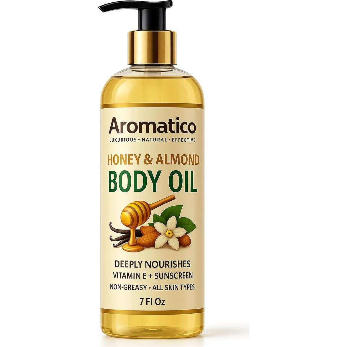 Aceite Corporal Hidratante Afriyana Miel y Almendra 207 ml