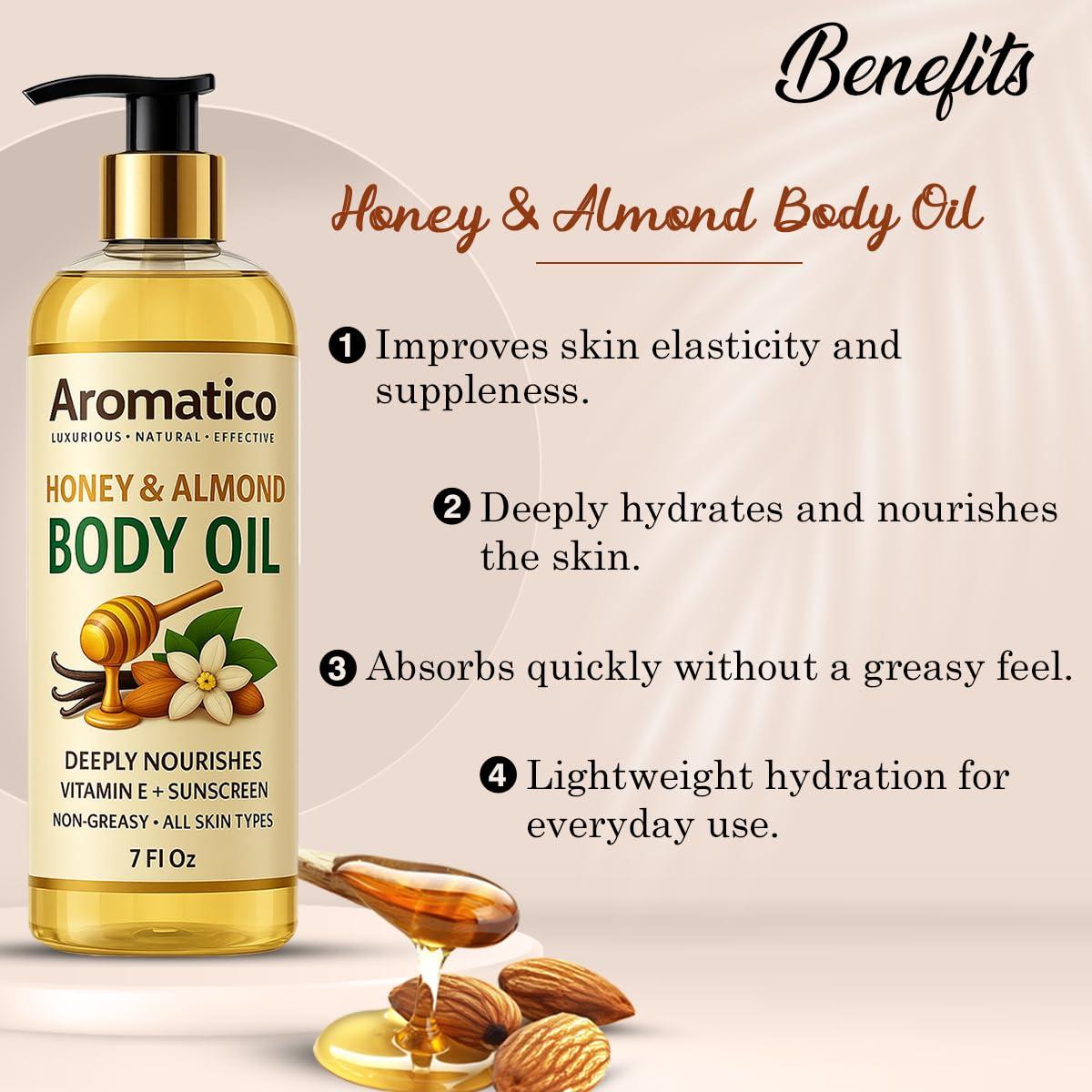 Aceite Corporal Hidratante Afriyana Miel y Almendra 207 ml