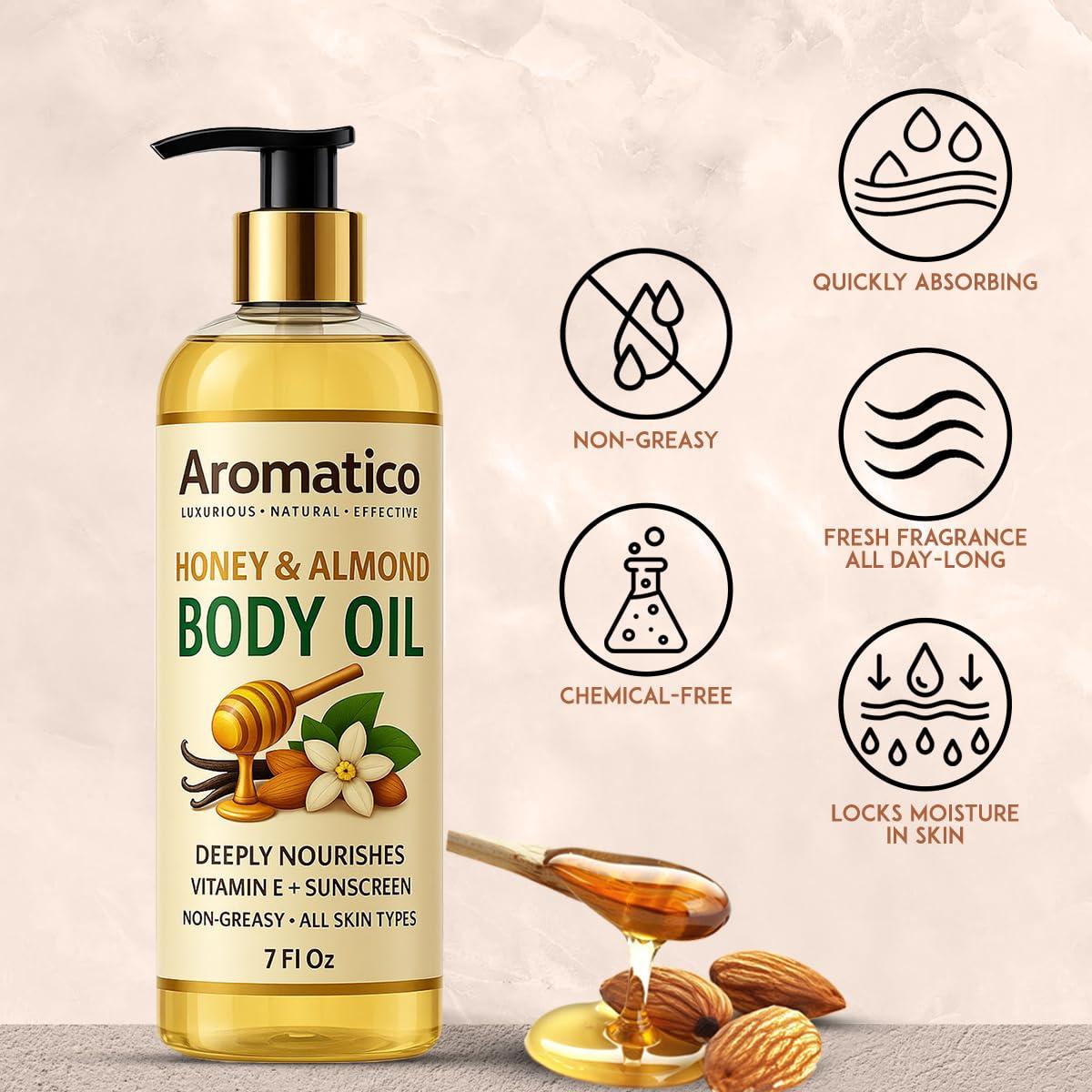 Aceite Corporal Hidratante Afriyana Miel y Almendra 207 ml