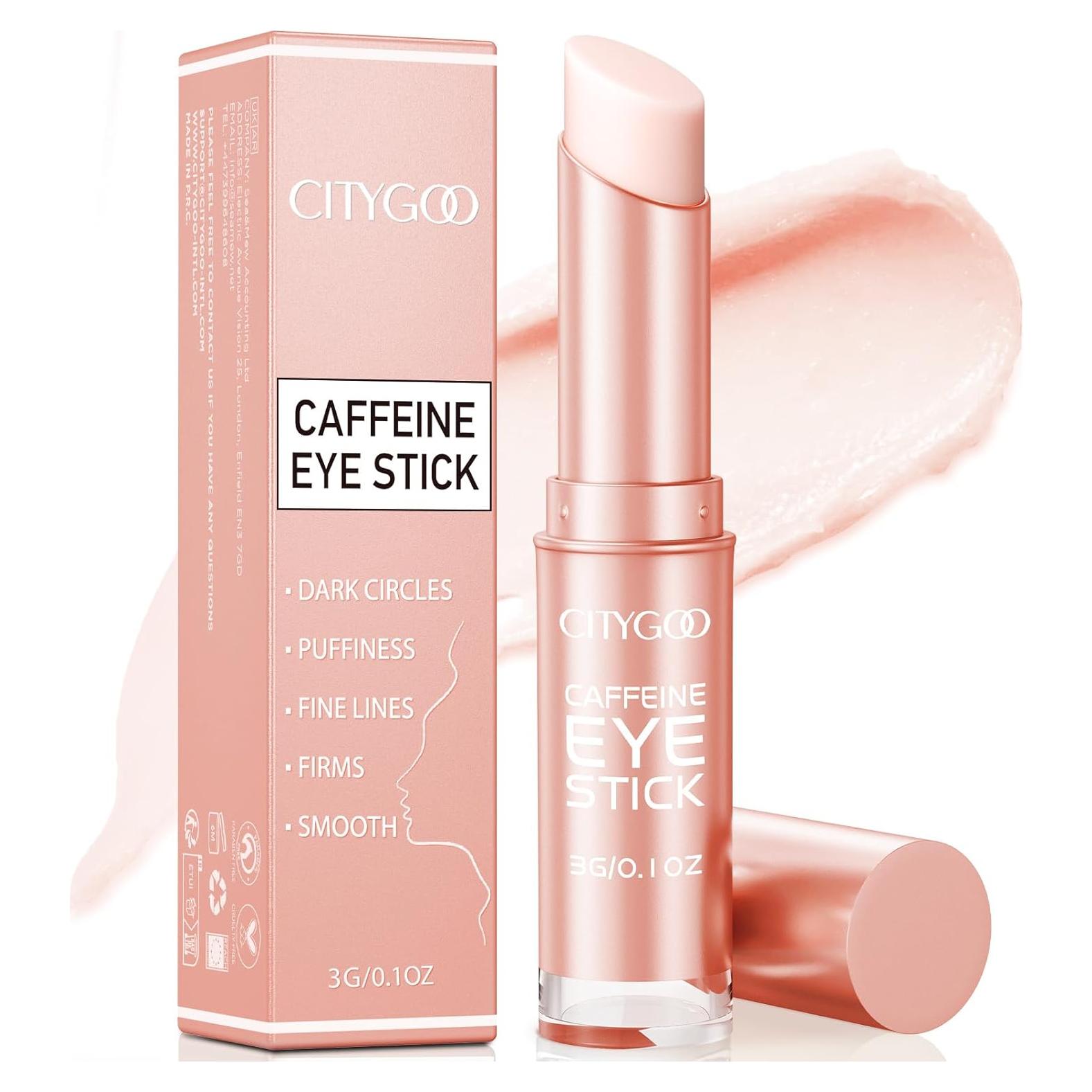 CITYGOO Barra de Crema para Ojos con Cafeína 2.83g - Antienvejecimiento