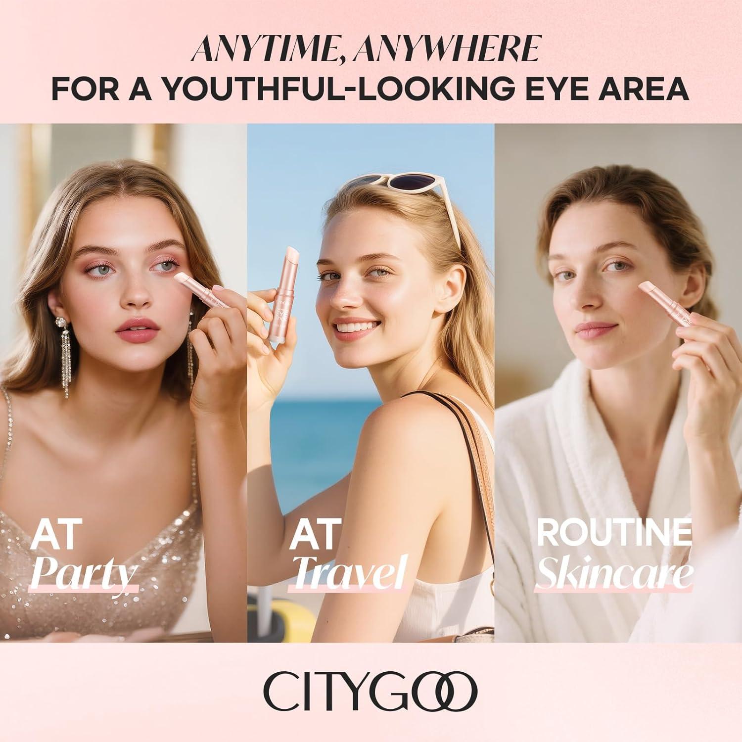 CITYGOO Barra de Crema para Ojos con Cafeína 2.83g - Antienvejecimiento