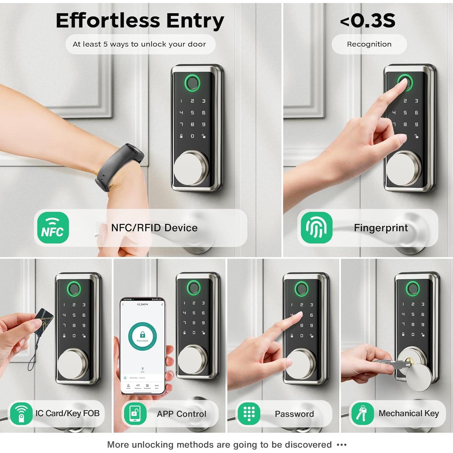 Cerradura Inteligente Sophia DK600-SN Biometrica IP68