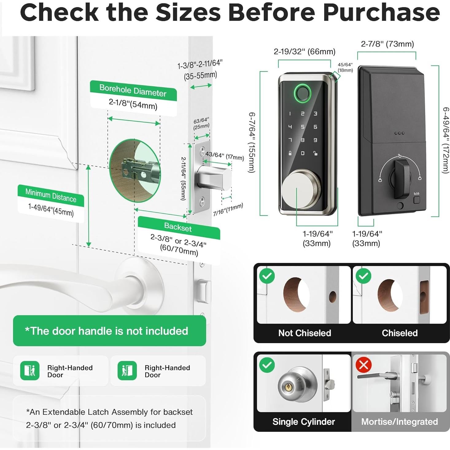 Cerradura Inteligente Sophia DK600-SN Biometrica IP68
