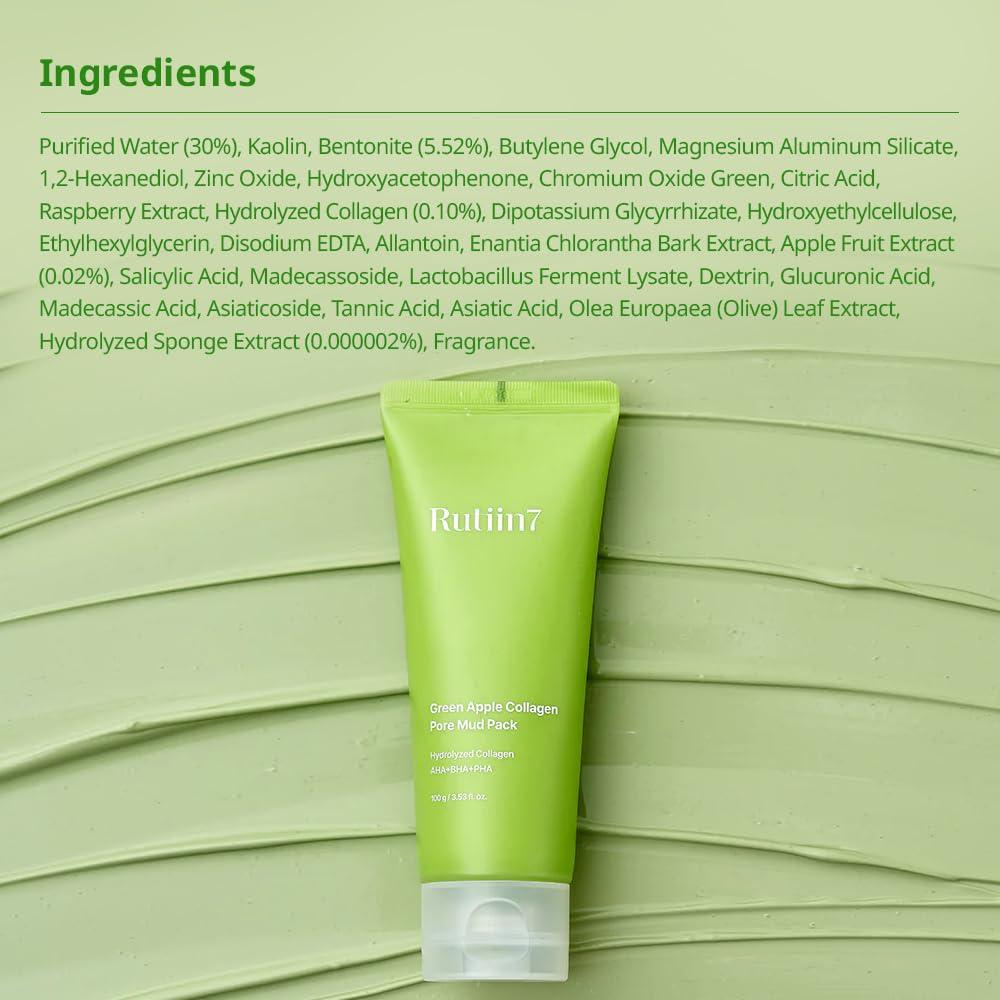 Mascarilla Facial de Barro Colágeno Manzana Verde 100g Ciel