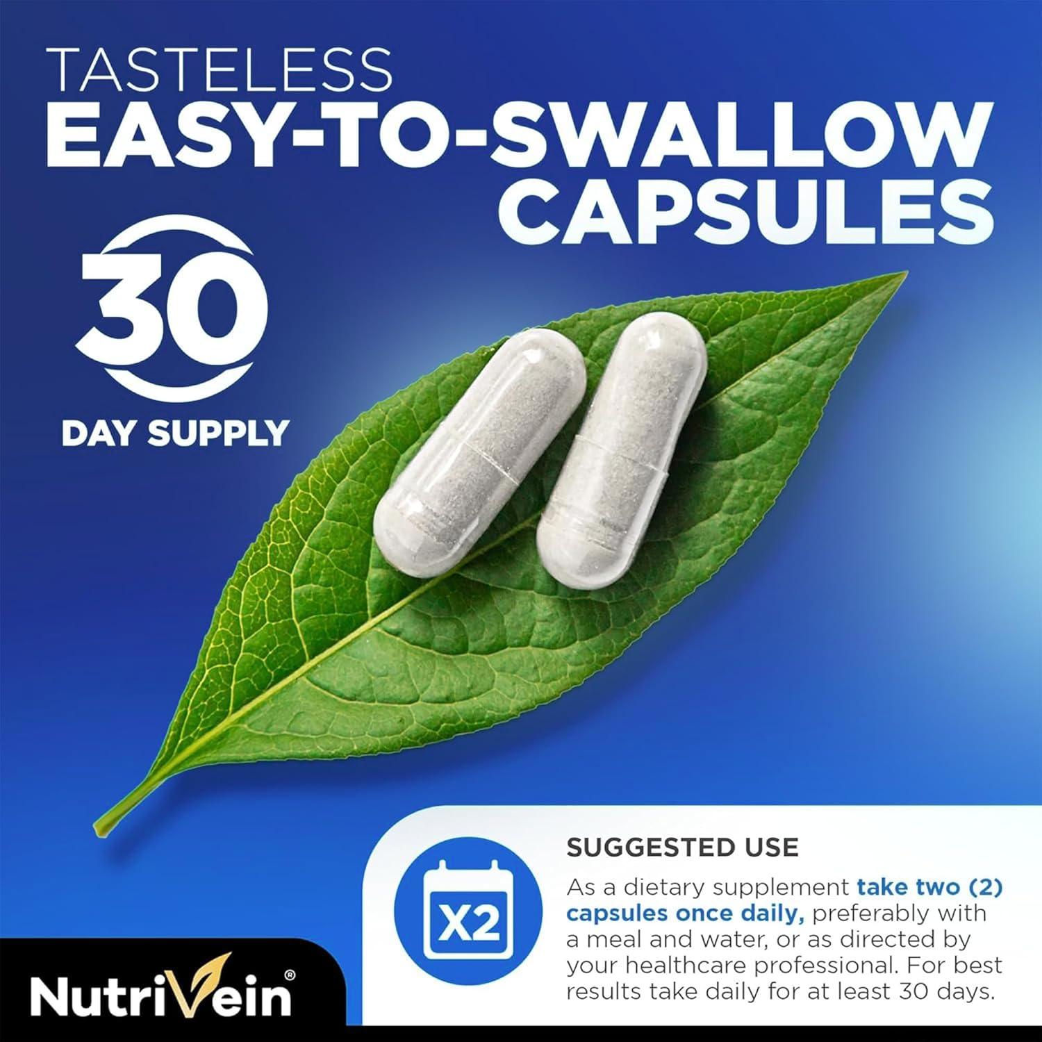 Suplemento de NAD+ y Resveratrol Nutrivein 600 mg - 60 Cápsulas