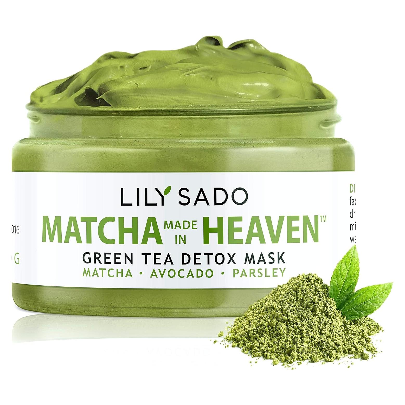 Mascarilla Facial Orgánica LILY SADO Matcha 113g - Antienvejecimiento