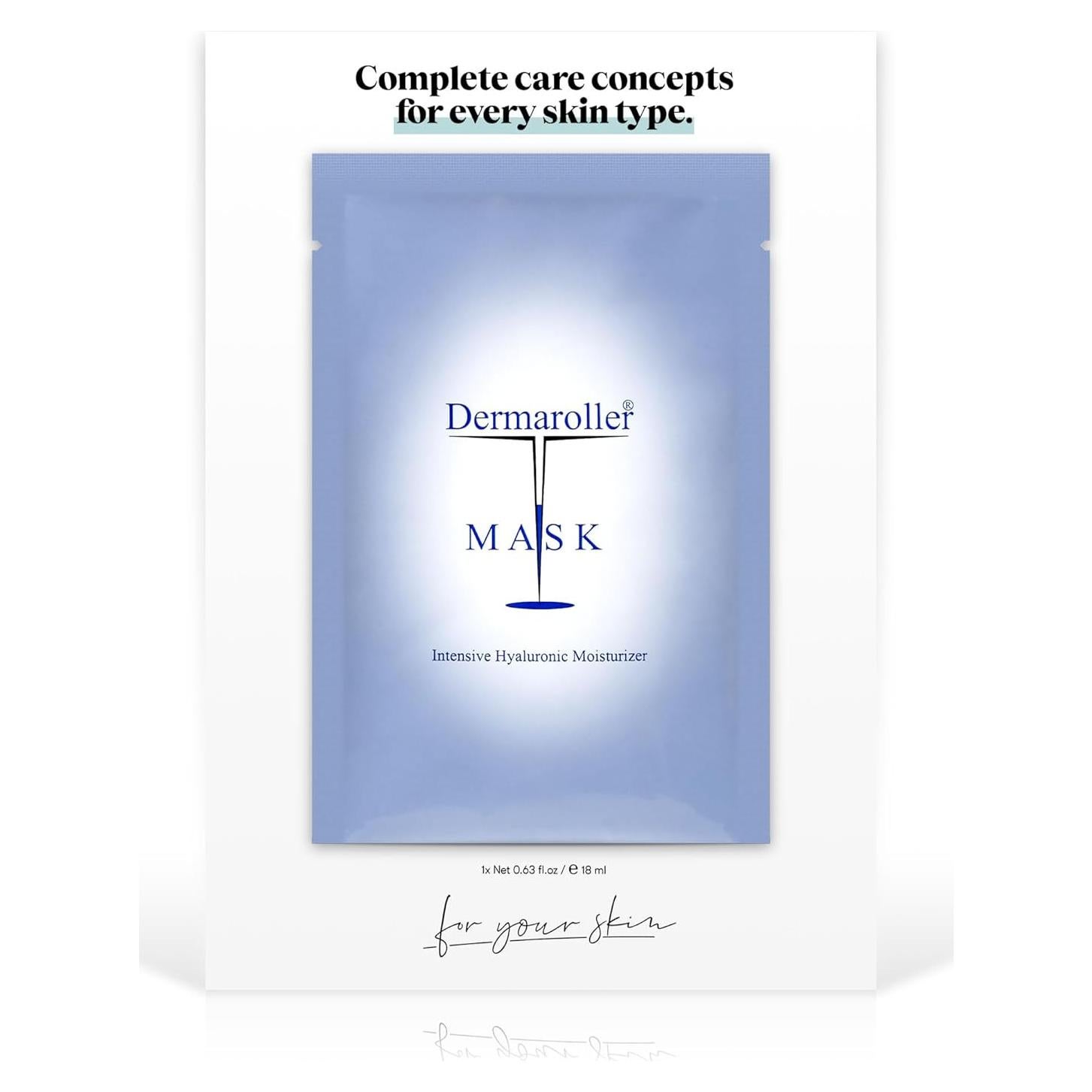 Mascarilla Facial Hidratante Dermaroller 1 Cuenta Ácido Hialurónico