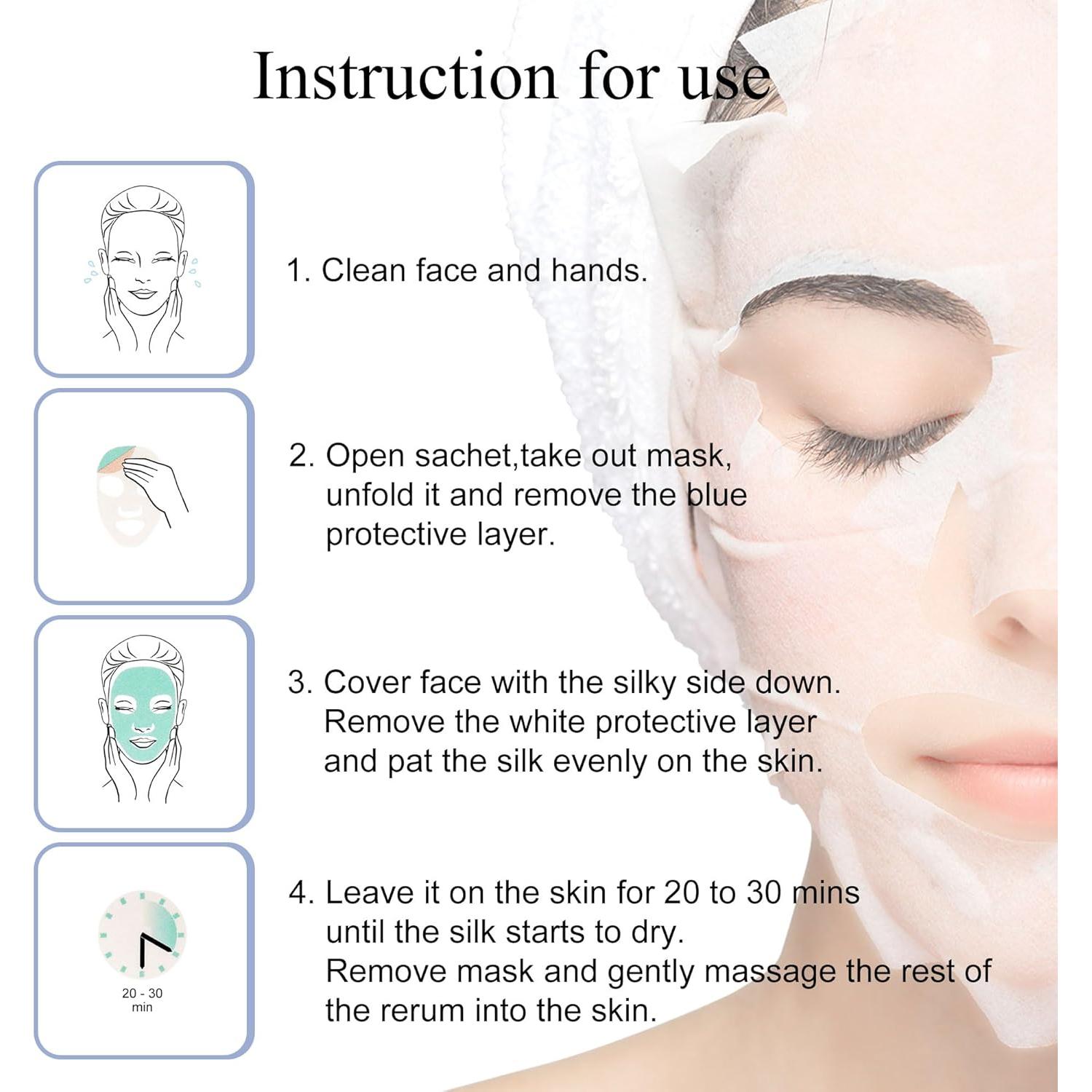 Mascarilla Facial Hidratante Dermaroller 1 Cuenta Ácido Hialurónico