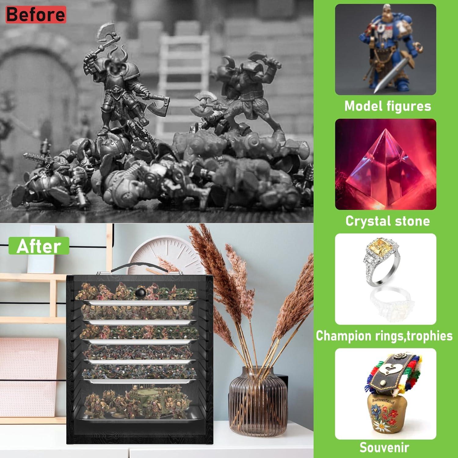 Caja de Almacenamiento WELIDAY para Miniaturas 33x25.4x40.6cm