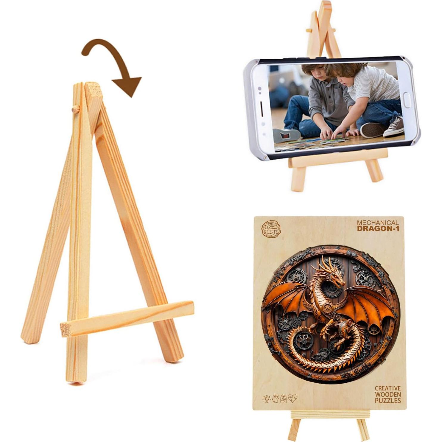 Rompecabezas 3D de Madera KAAYEE Dragón Mecánico 100 Piezas