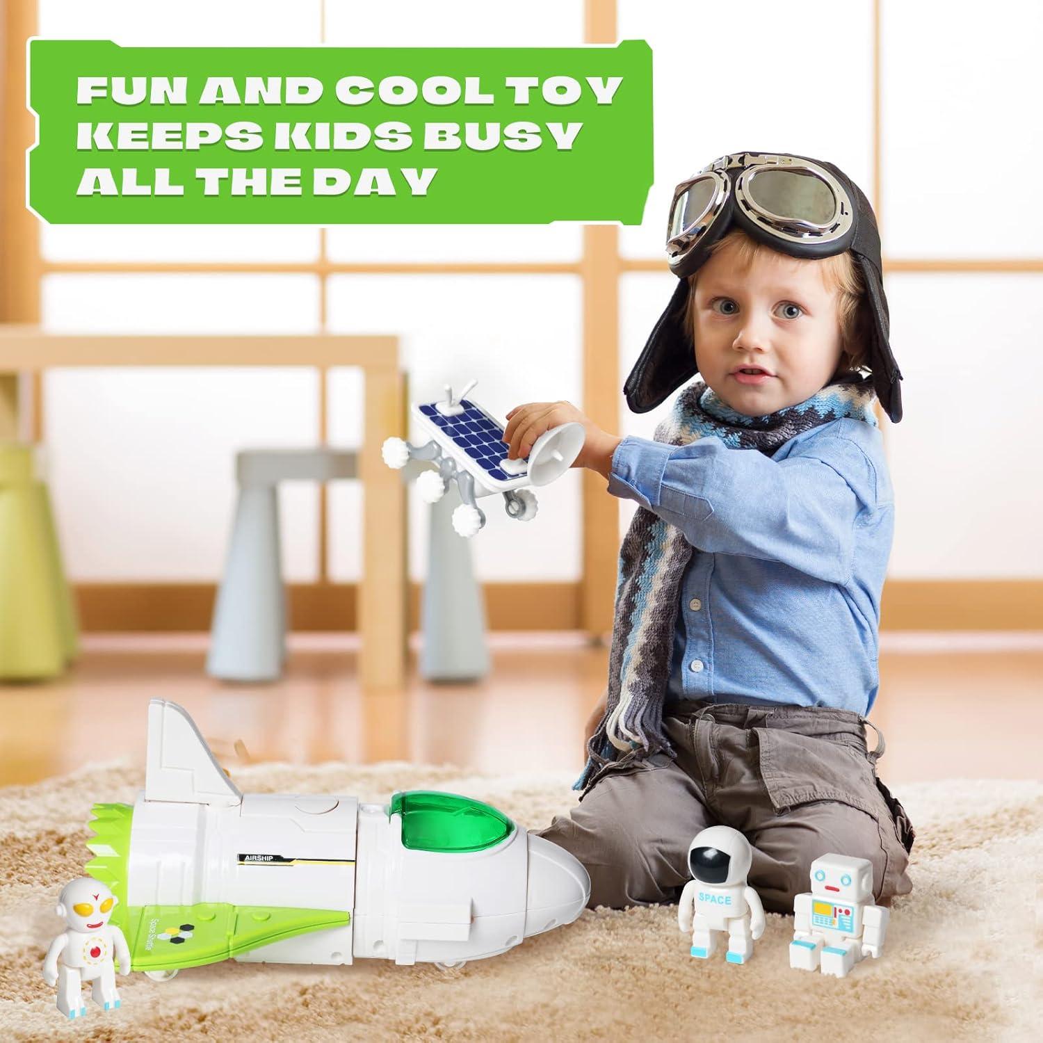 Juguete Nave Espacial Jomifin Verde con Luces y Sonido