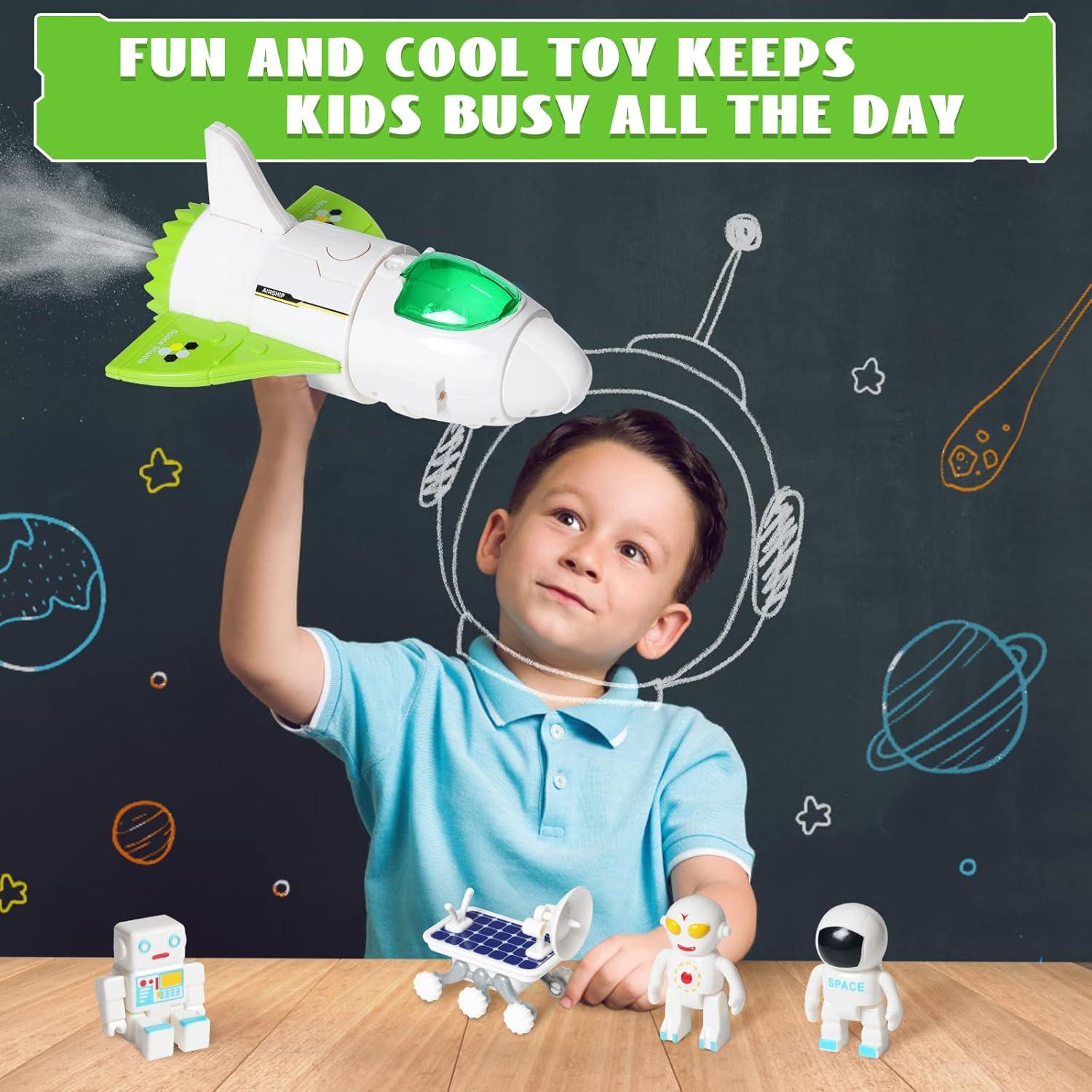 Juguete Nave Espacial Jomifin Verde con Luces y Sonido