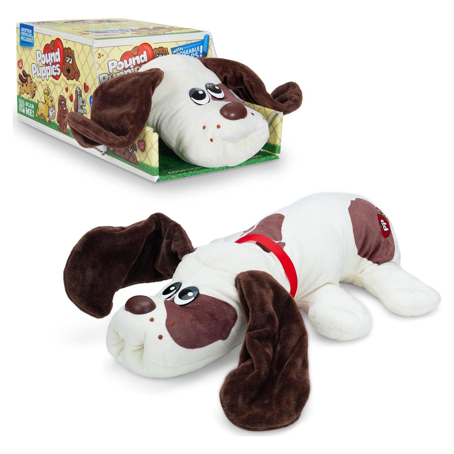 Perrito Pound Clásico Crema con Manchas Marrones 36 cm