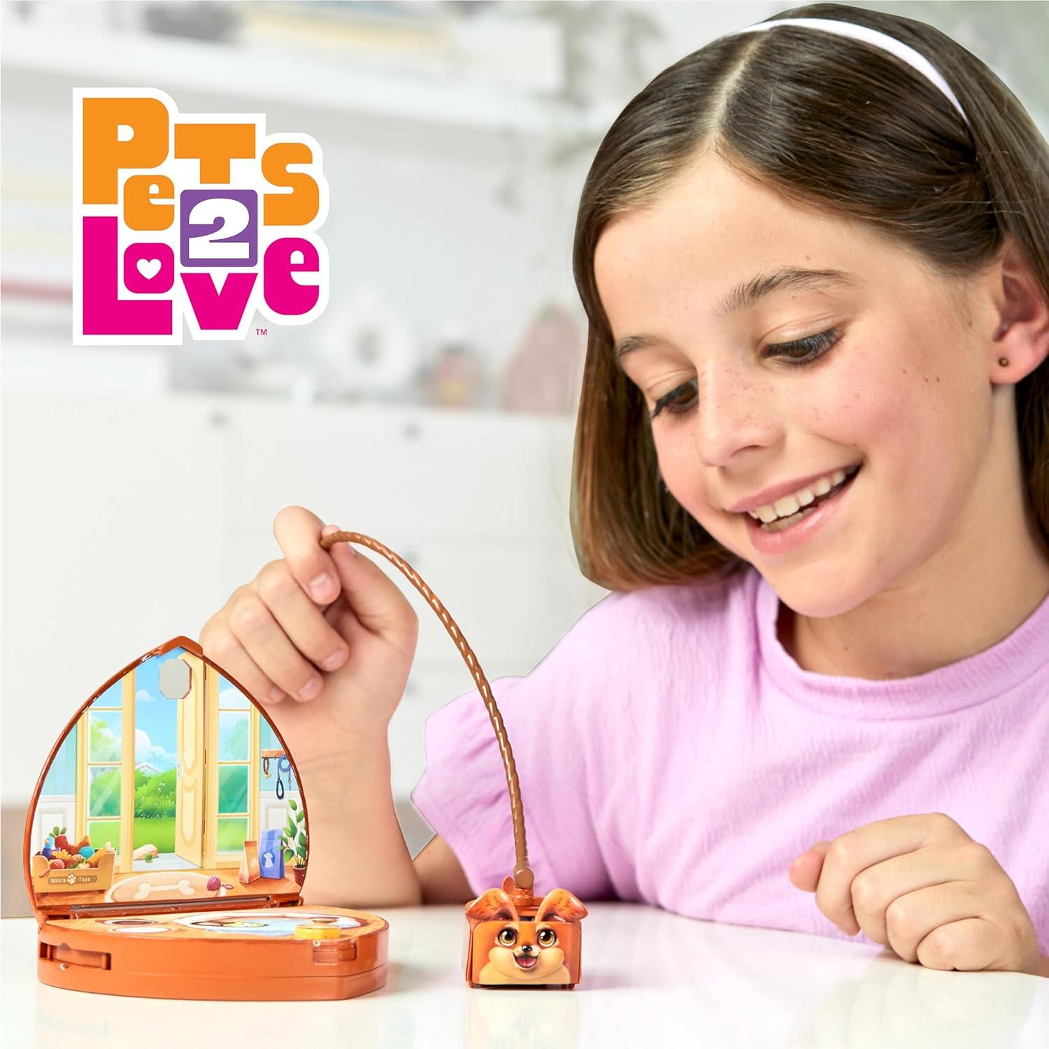 Louie el Perro con Bolso Corazón y Correa - Juguete 3 en 1