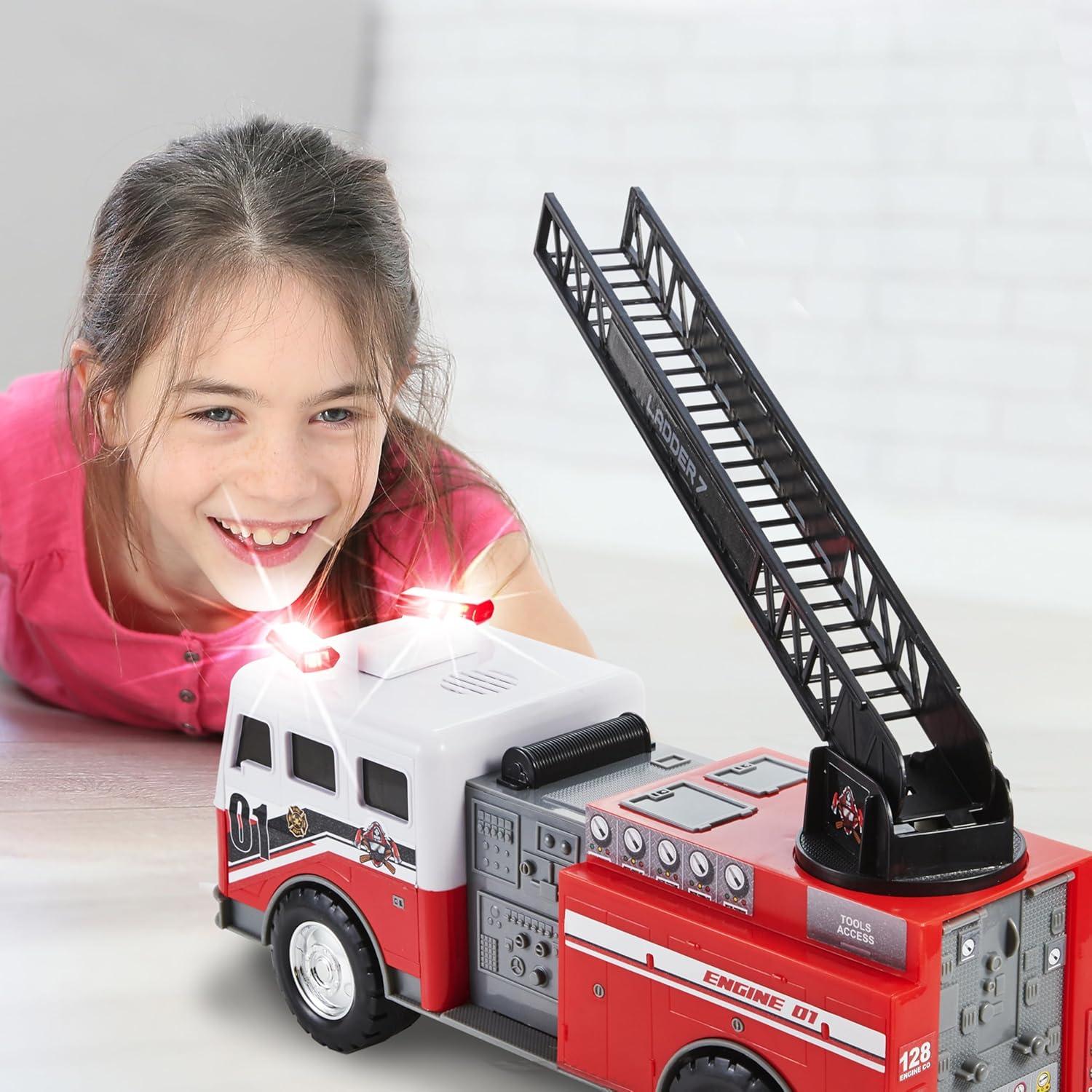 Camión de Bomberos Motorizado FUNRISE con Escalera Extensible