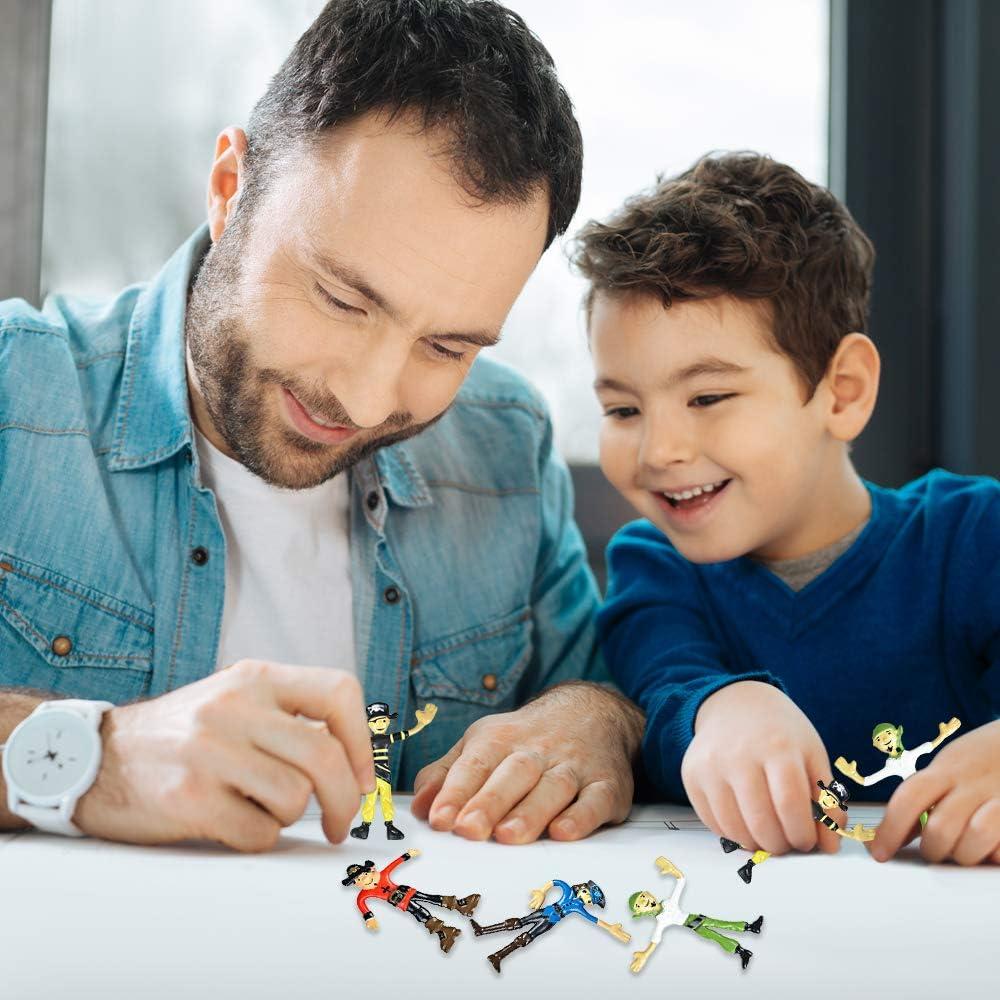 Set de 12 Figuras de Pirata Flexibles ArtCreativity 10 cm