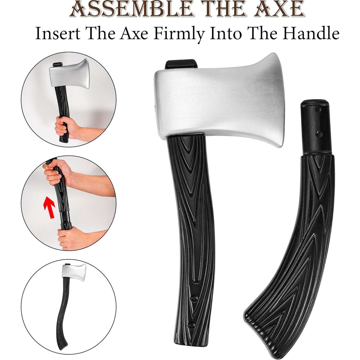 Hacha Falsa DAYSTART 60 cm para Disfraz Adulto - Halloween