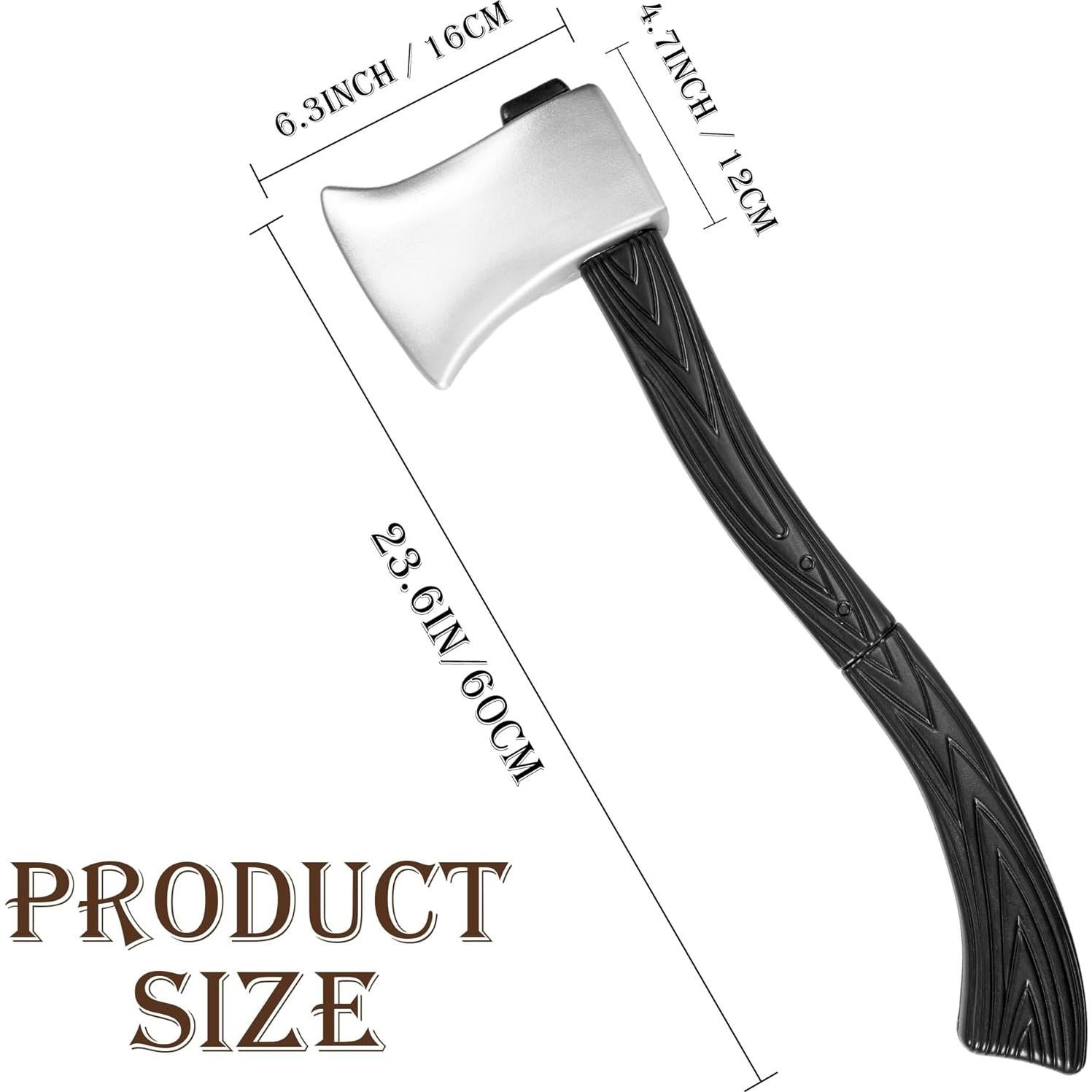 Hacha Falsa DAYSTART 60 cm para Disfraz Adulto - Halloween